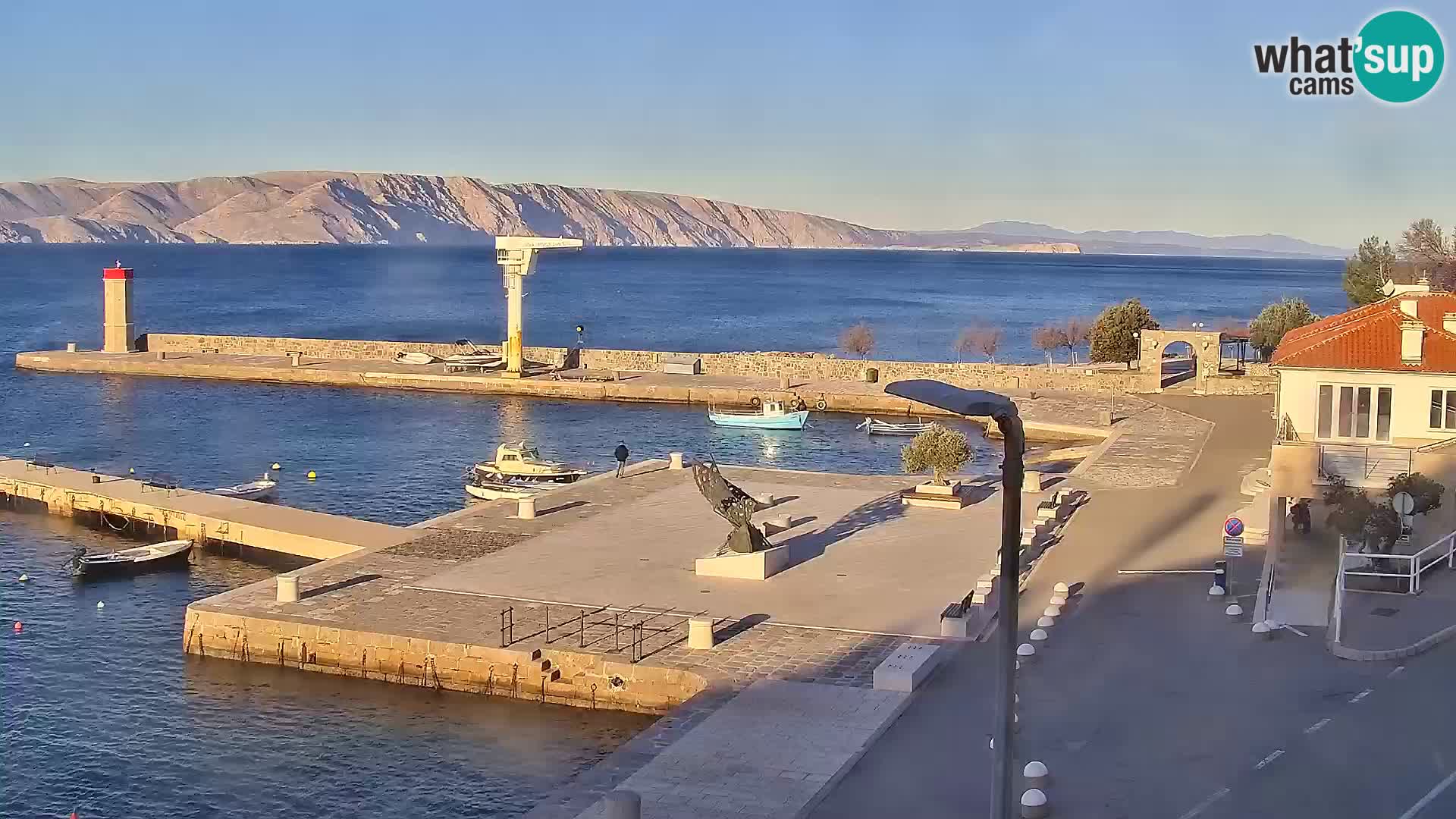 Kamera u živo Senj – Panoramski pogled na senjsku rivu