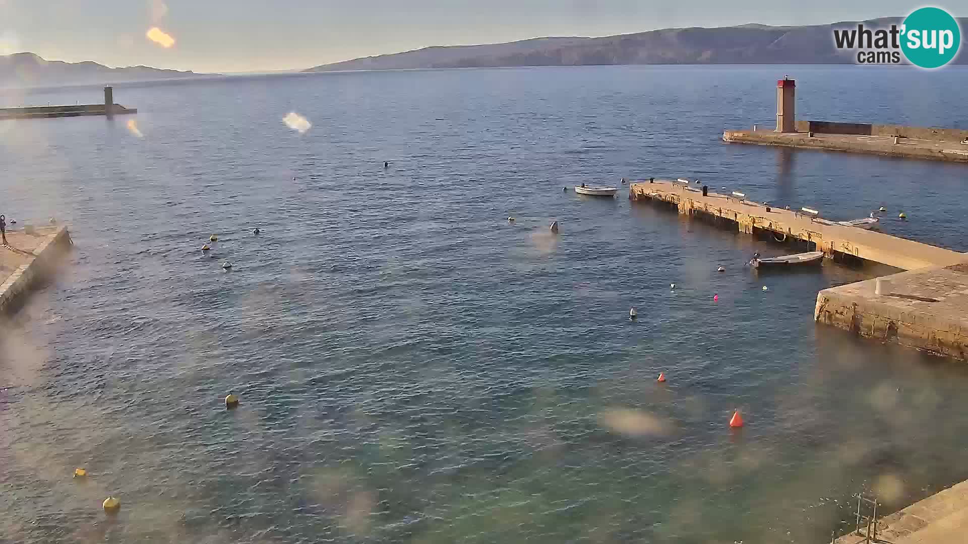 Livecam Senj – Vue panoramique de Senj riva