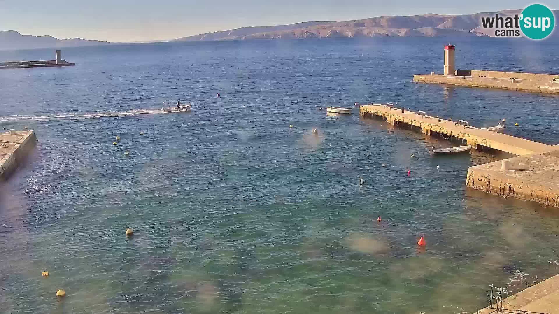 Livecam Senj – Vue panoramique de Senj riva