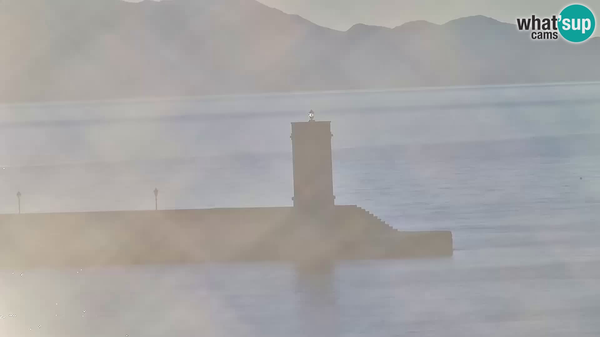 Livecam Senj – Vue panoramique de Senj riva