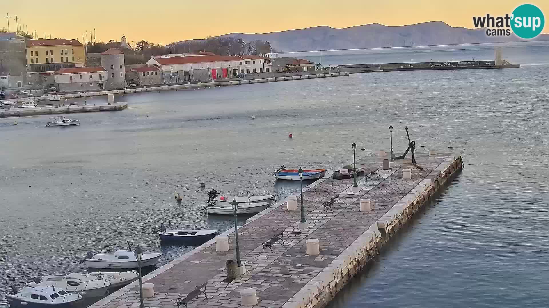 Senj camera en vivo – Vista panorámica de Senj riva