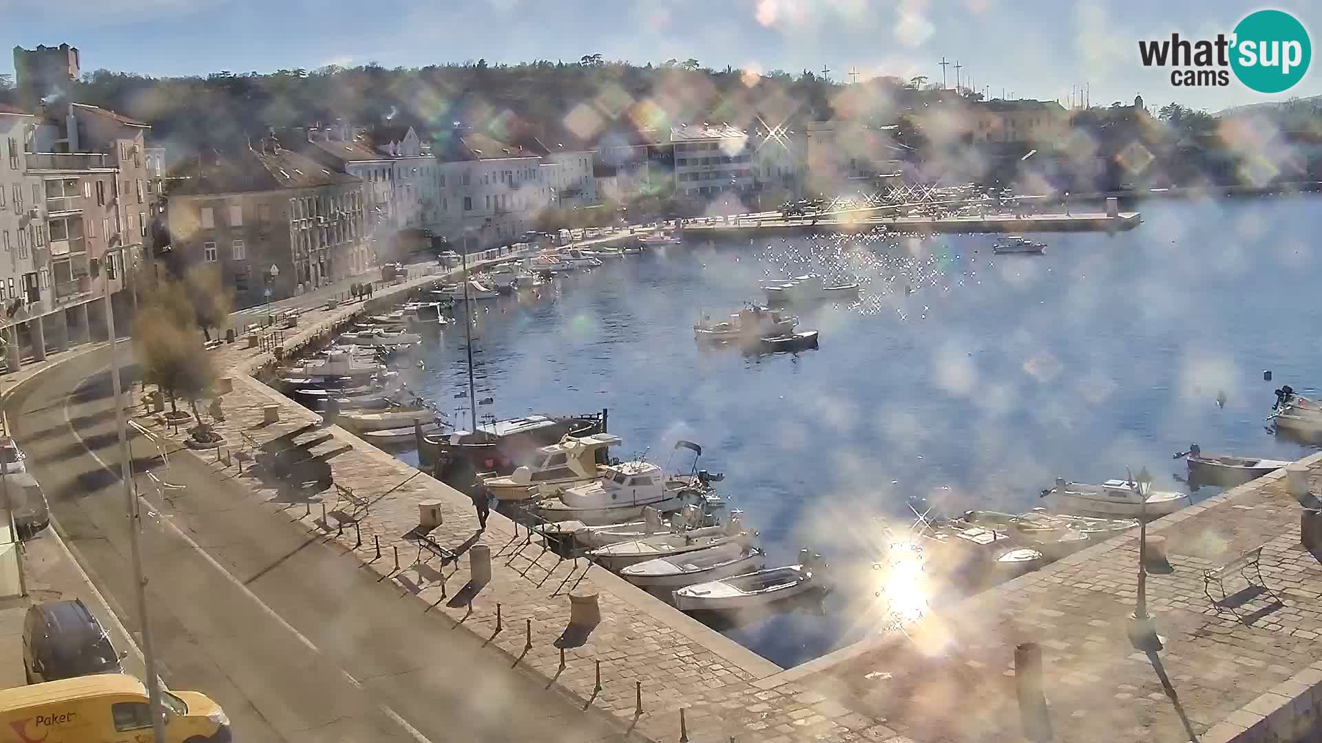 Kamera u živo Senj – Panoramski pogled na senjsku rivu