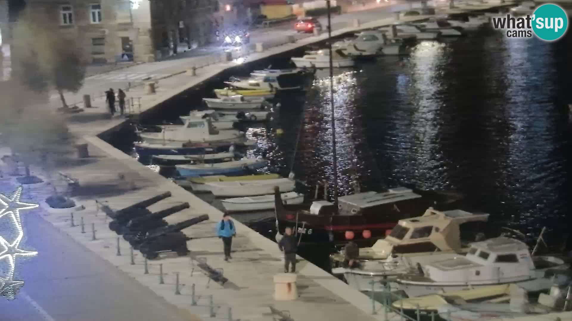 Livecam Senj – Vue panoramique de Senj riva