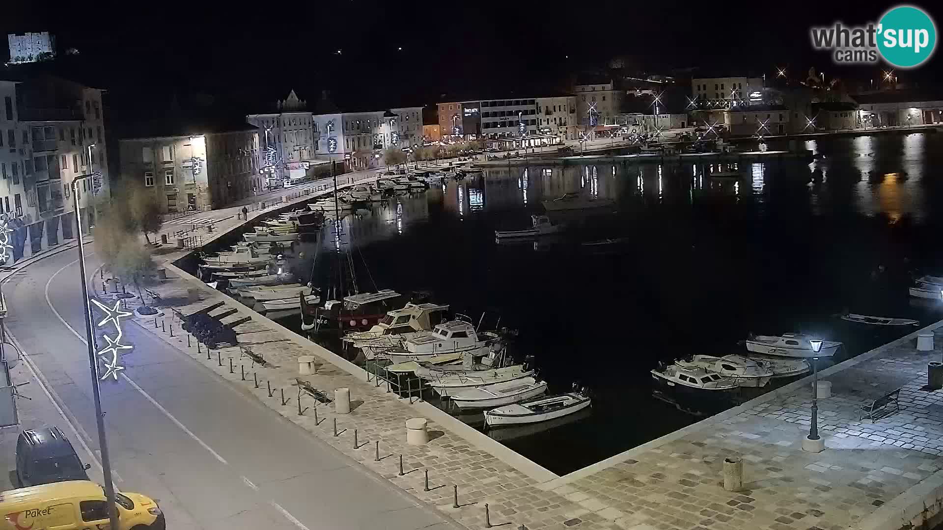 Kamera u živo Senj – Panoramski pogled na senjsku rivu