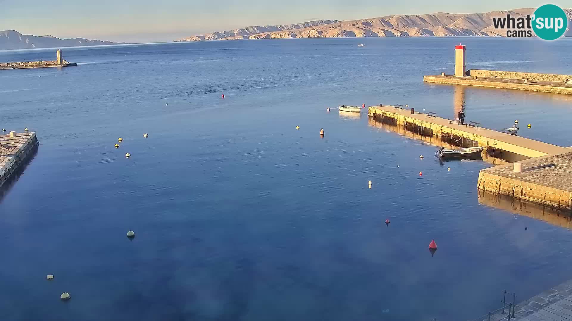 Livecam Senj – Vue panoramique de Senj riva