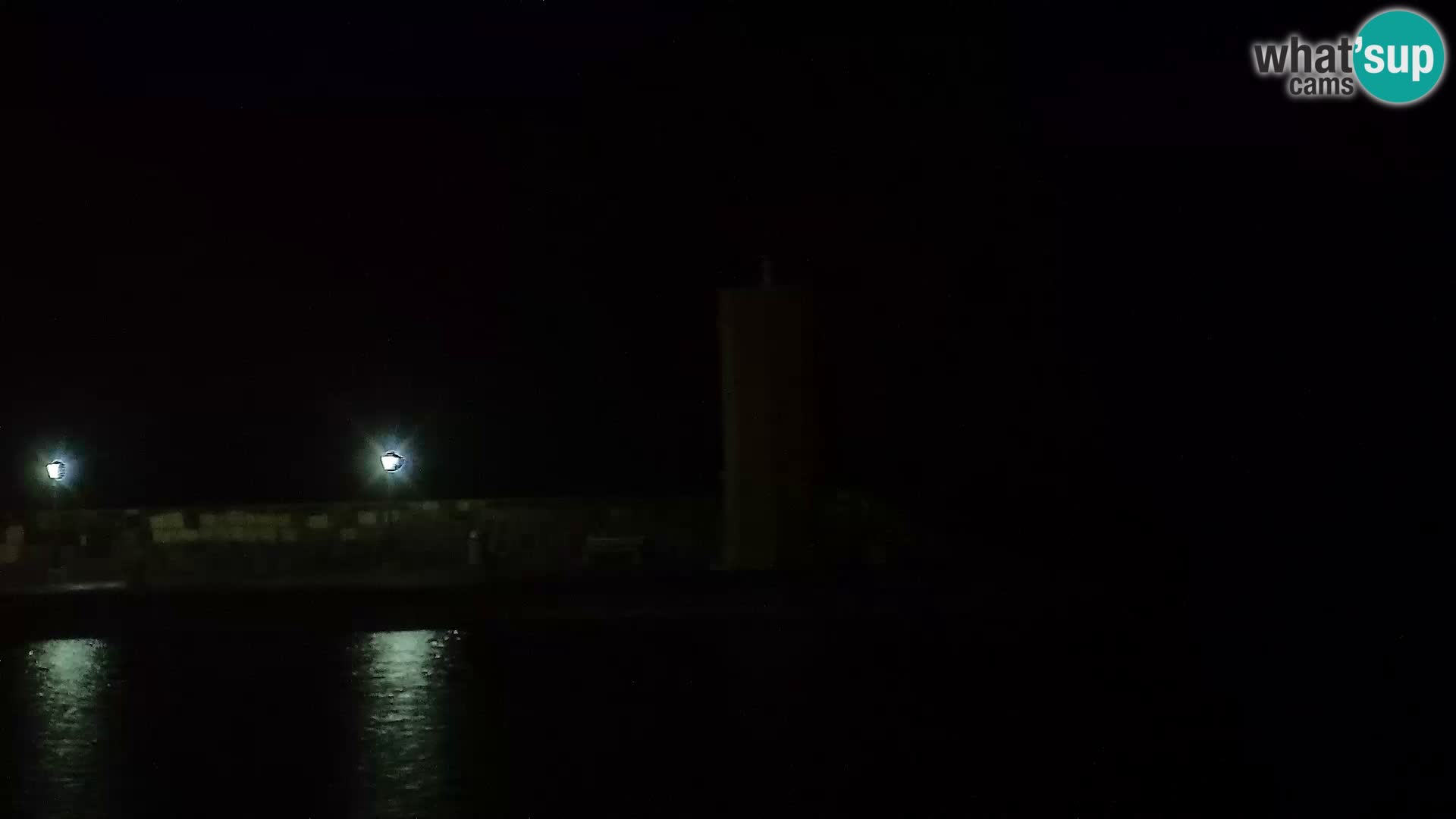 Webcam Senj – Panoramablick auf die Riva Senj