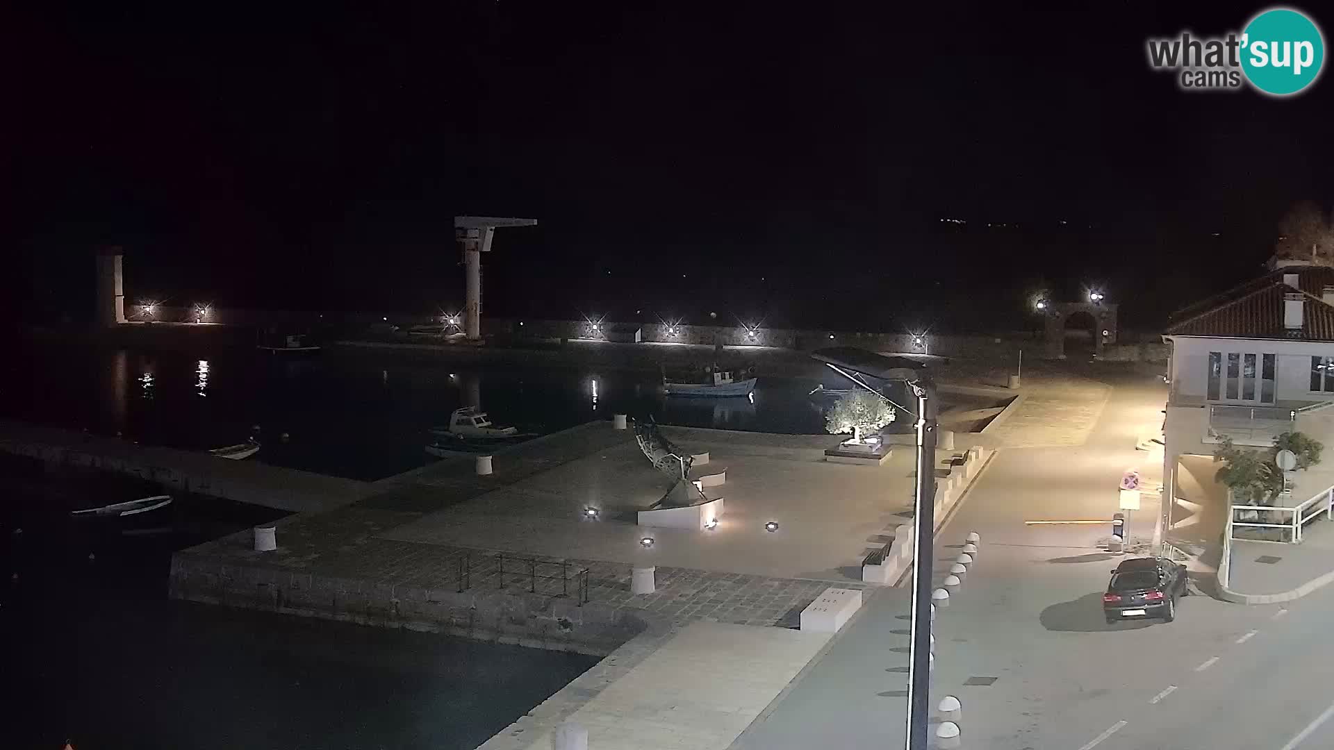 Kamera u živo Senj – Panoramski pogled na senjsku rivu