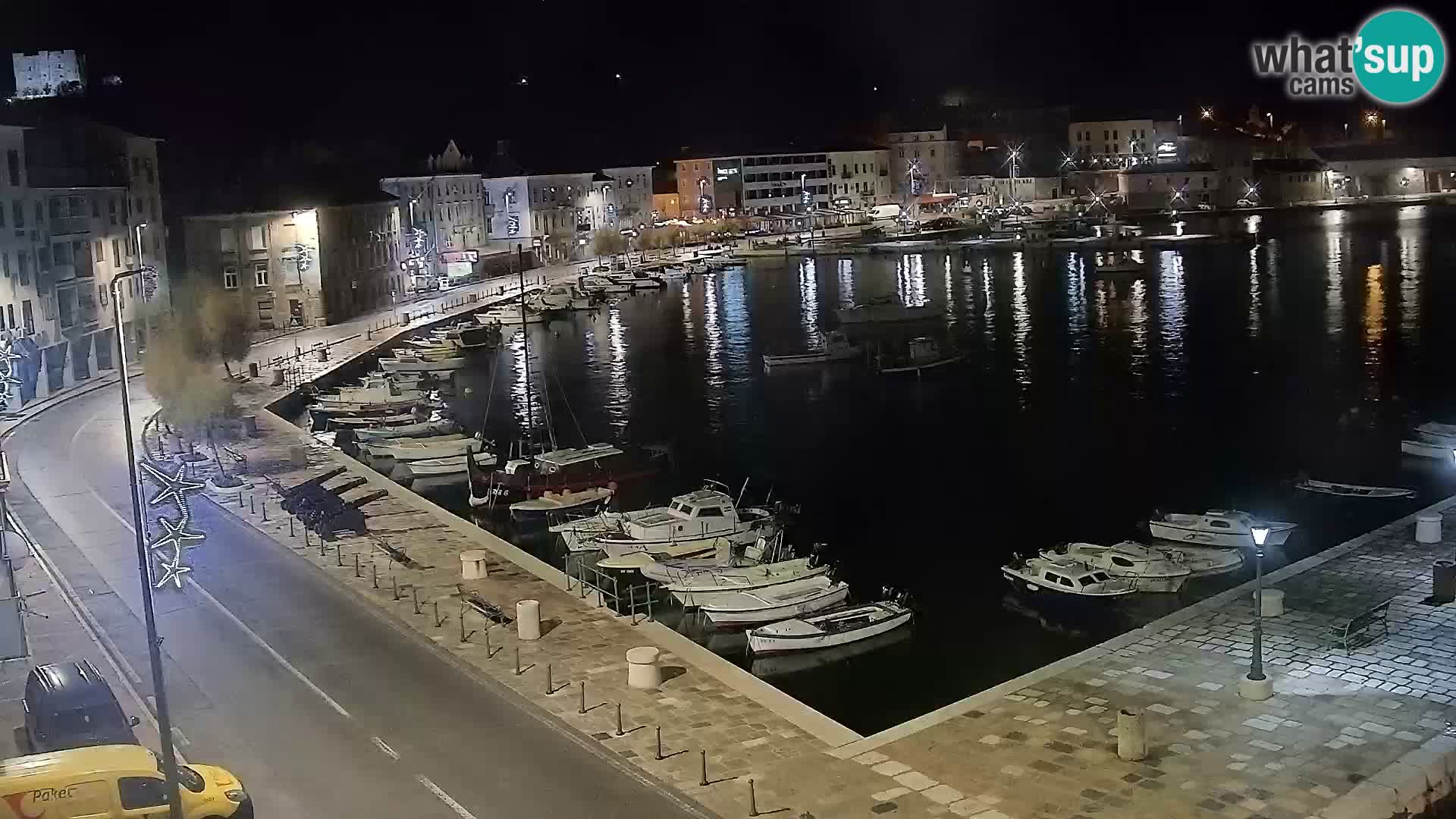 Senj Spletna kamera – pogled na obalo Senja