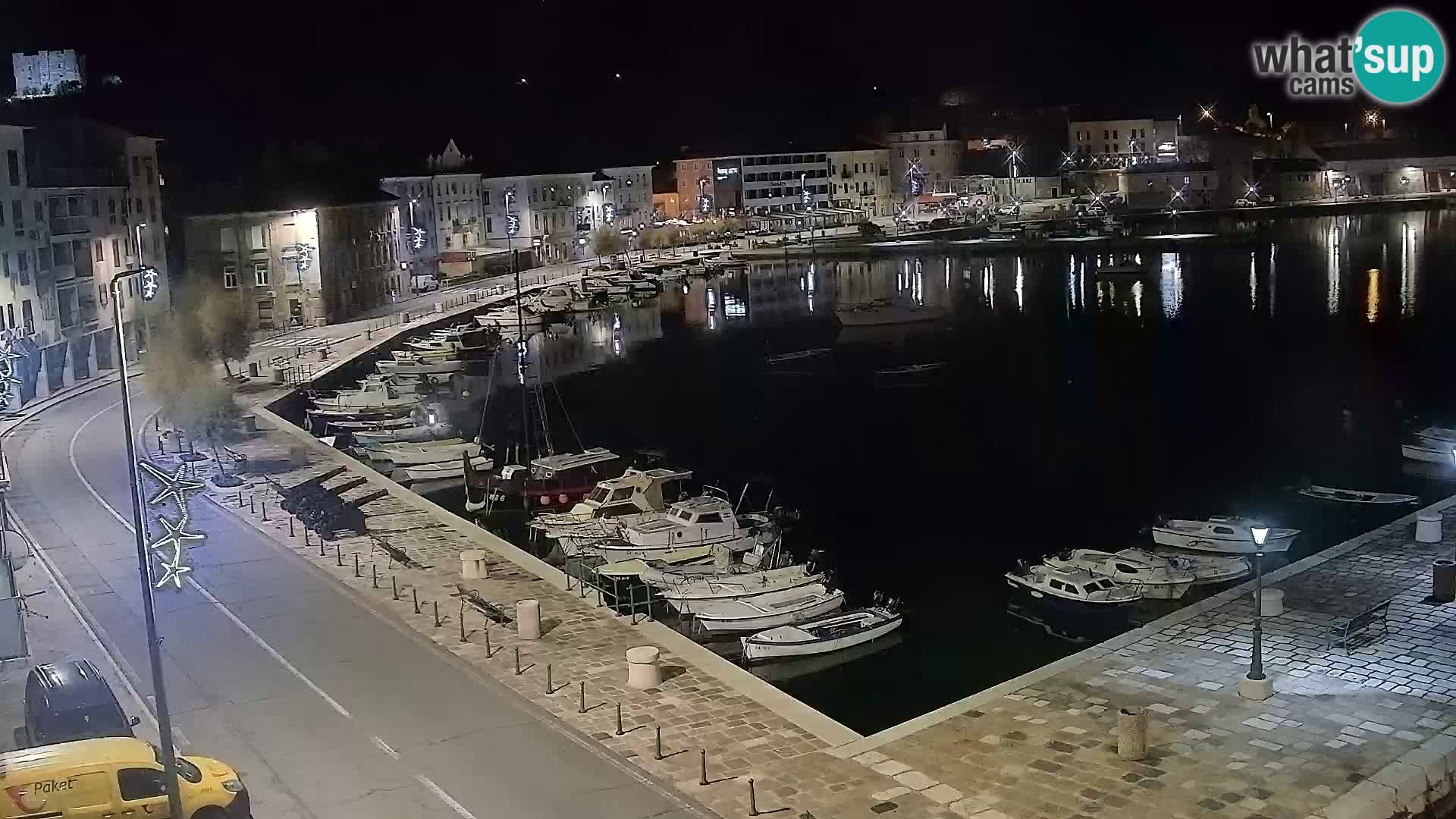 Kamera u živo Senj – Panoramski pogled na senjsku rivu