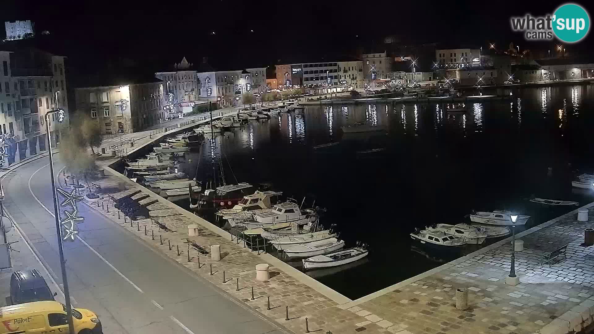 Kamera u živo Senj – Panoramski pogled na senjsku rivu