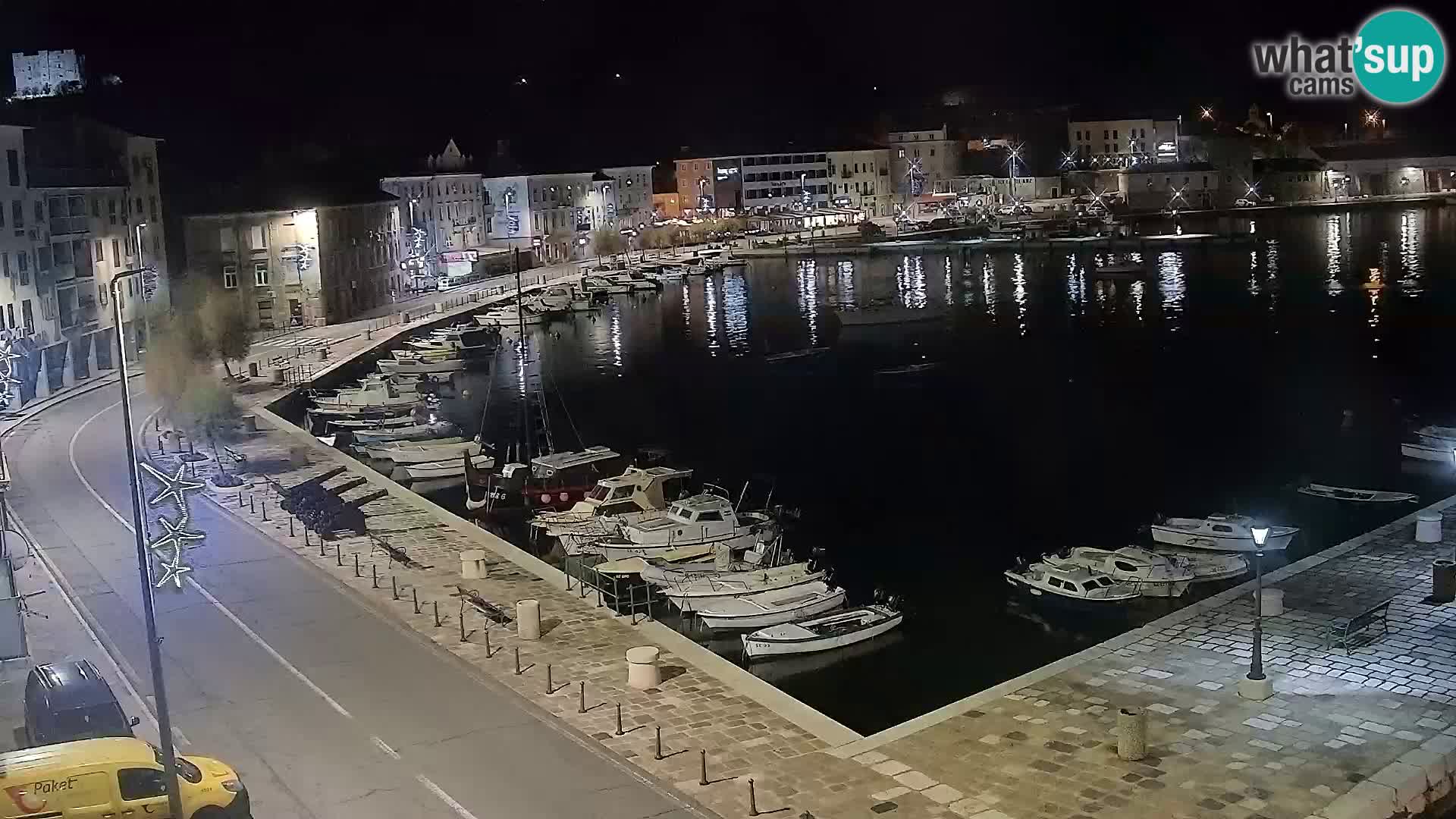 Kamera u živo Senj – Panoramski pogled na senjsku rivu