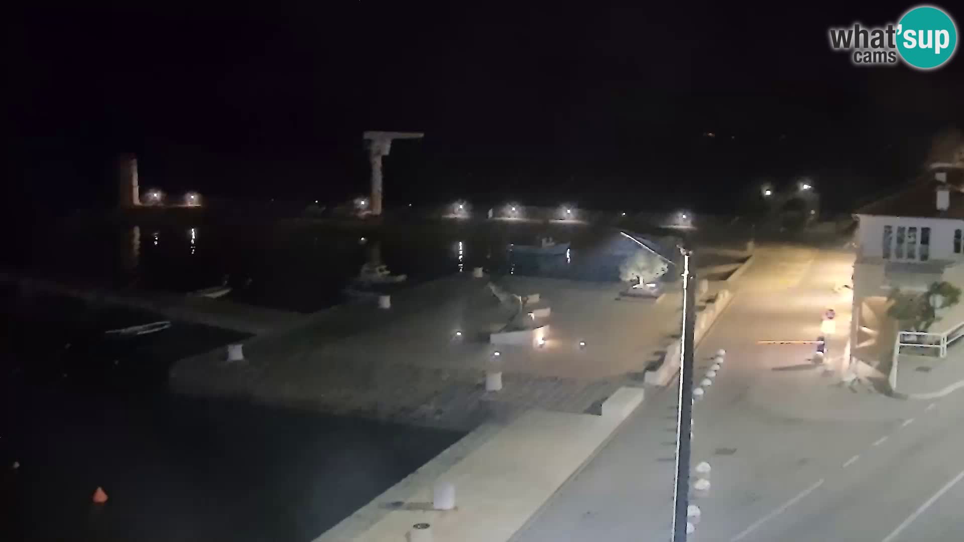 Livecam Senj – Vue panoramique de Senj riva