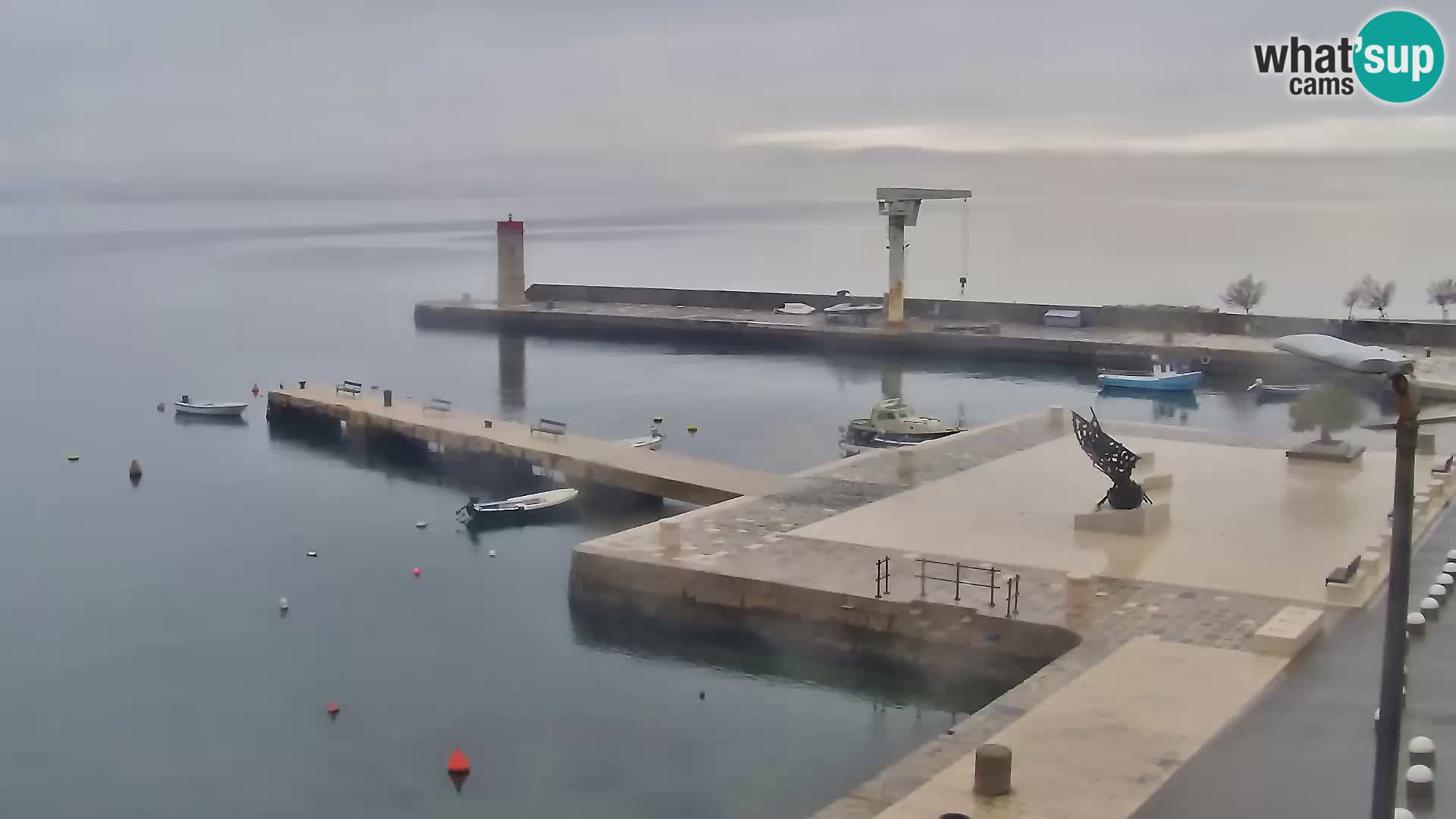 Senj camera en vivo – Vista panorámica de Senj riva