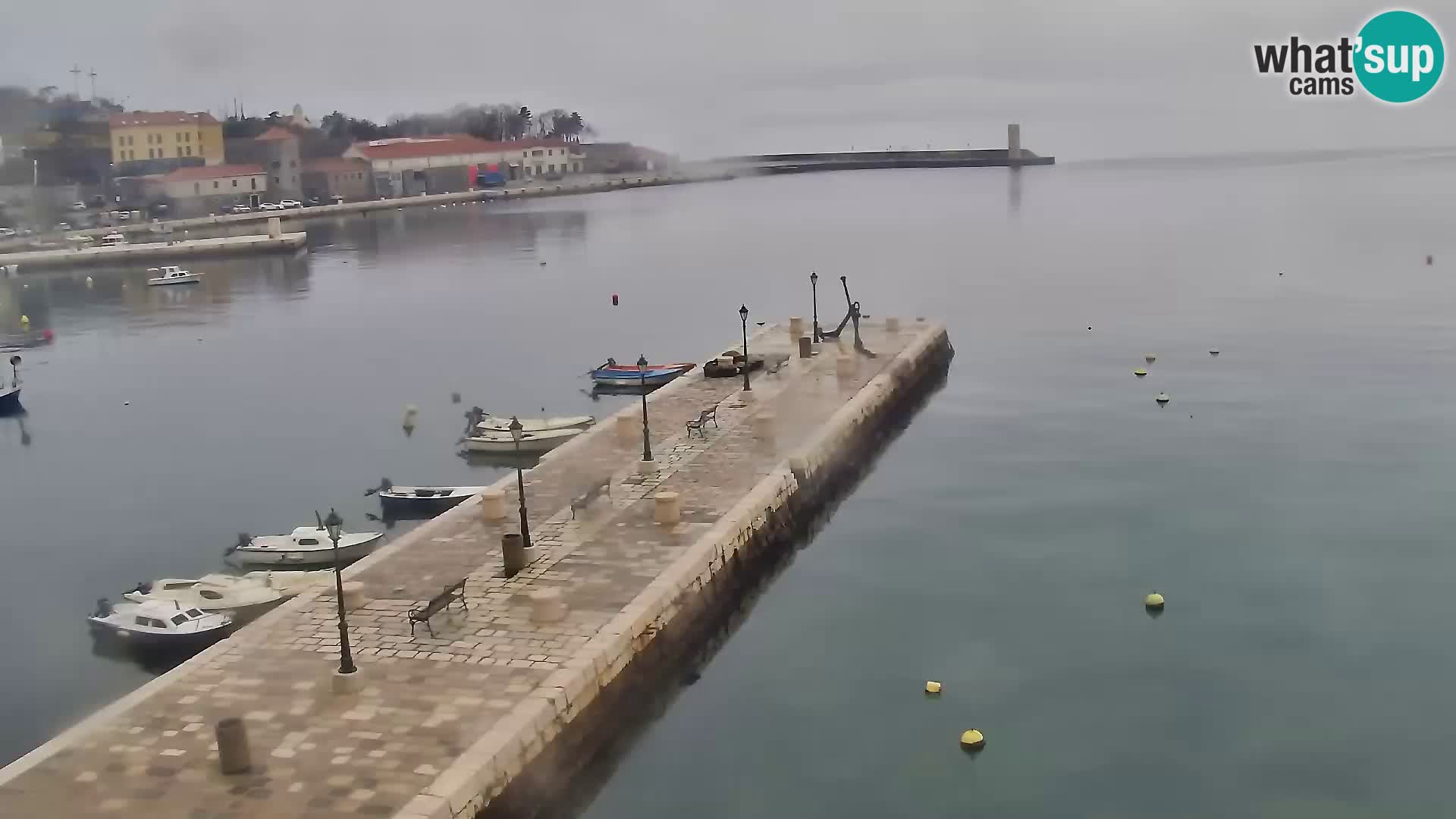 Kamera u živo Senj – Panoramski pogled na senjsku rivu