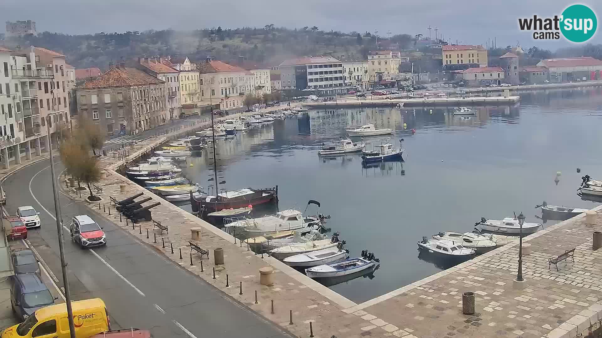 Webcam Senj – Panoramablick auf die Riva Senj