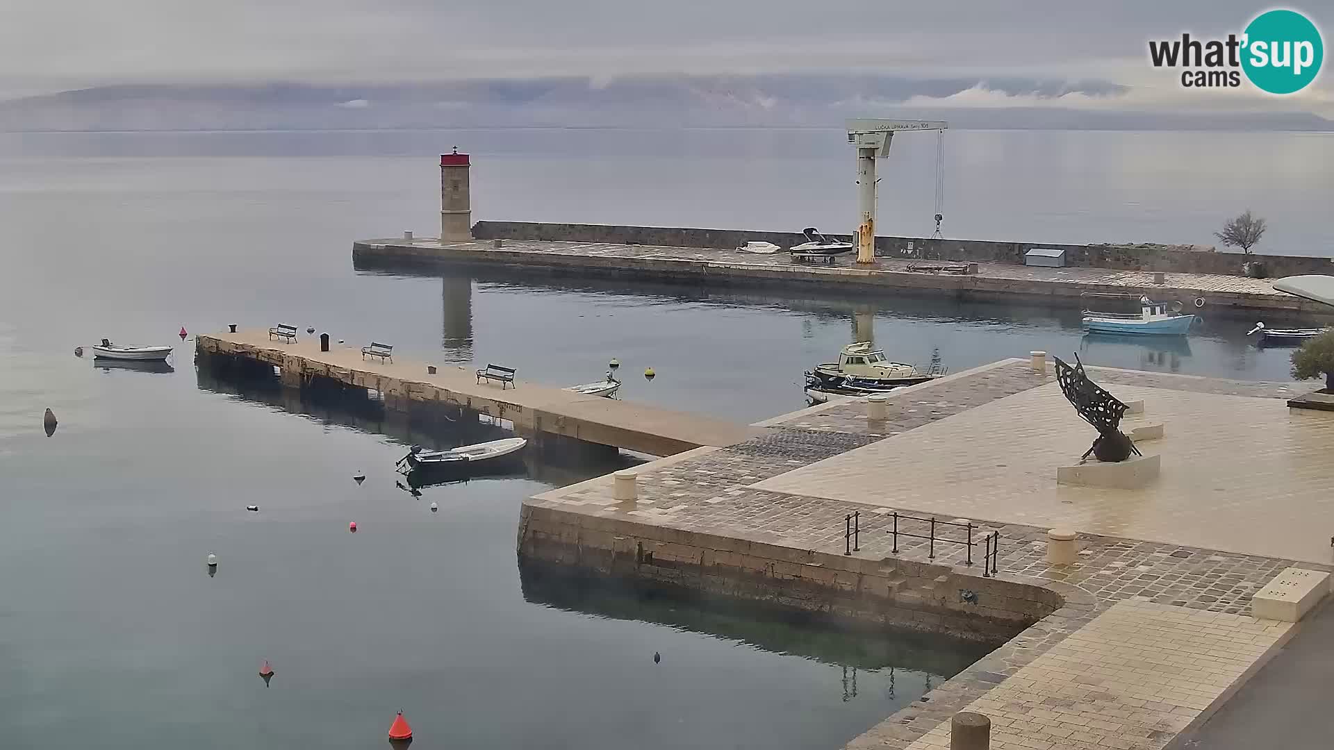 Senj camera en vivo – Vista panorámica de Senj riva
