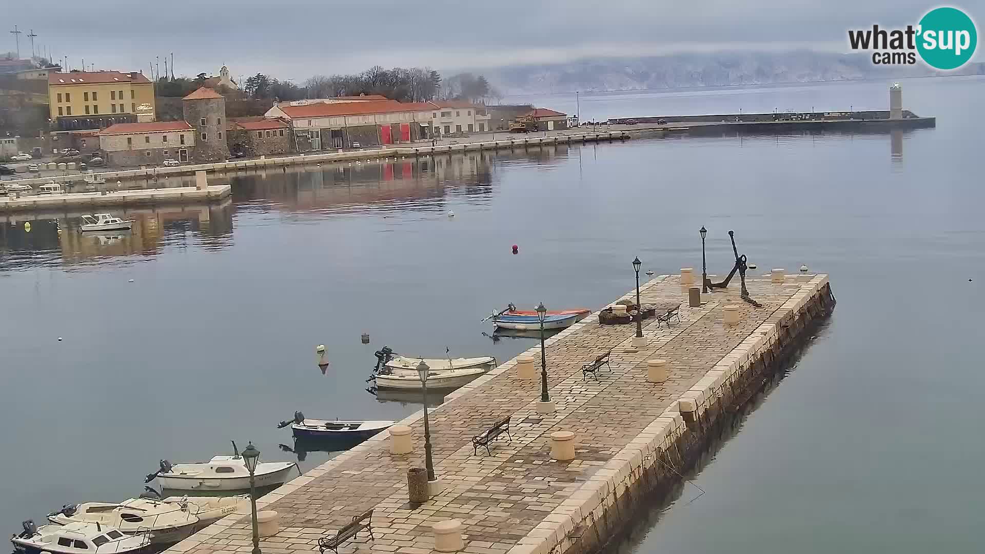 Senj Webcam – Panoramic view of Senj riva