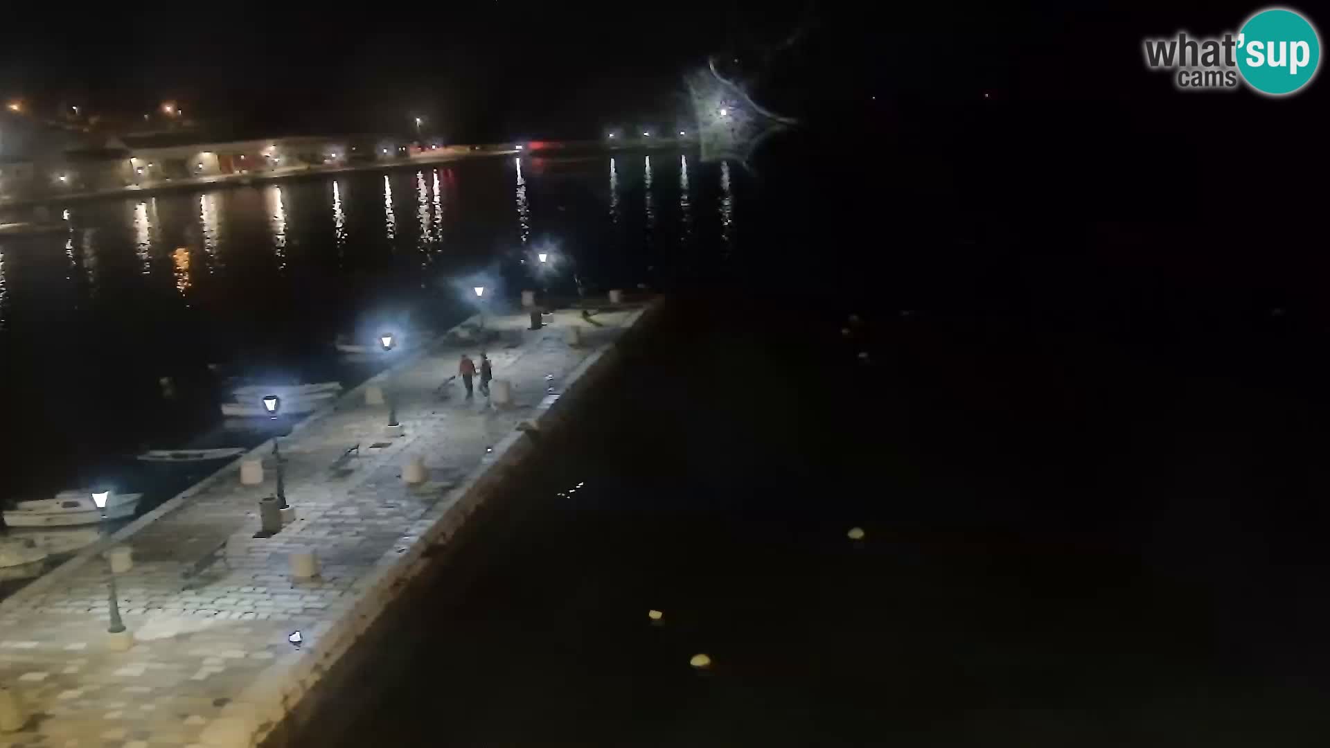 Livecam Senj – Vue panoramique de Senj riva