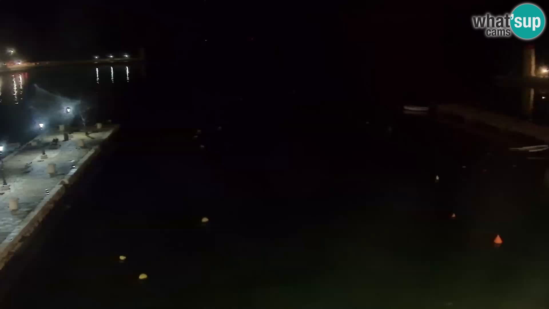 Livecam Senj – Vue panoramique de Senj riva