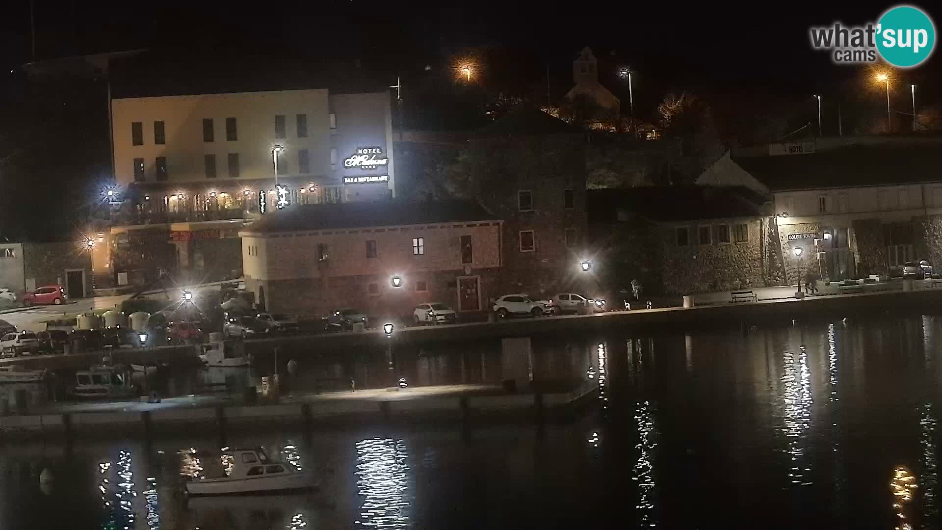 Webcam Senj – Panoramablick auf die Riva Senj