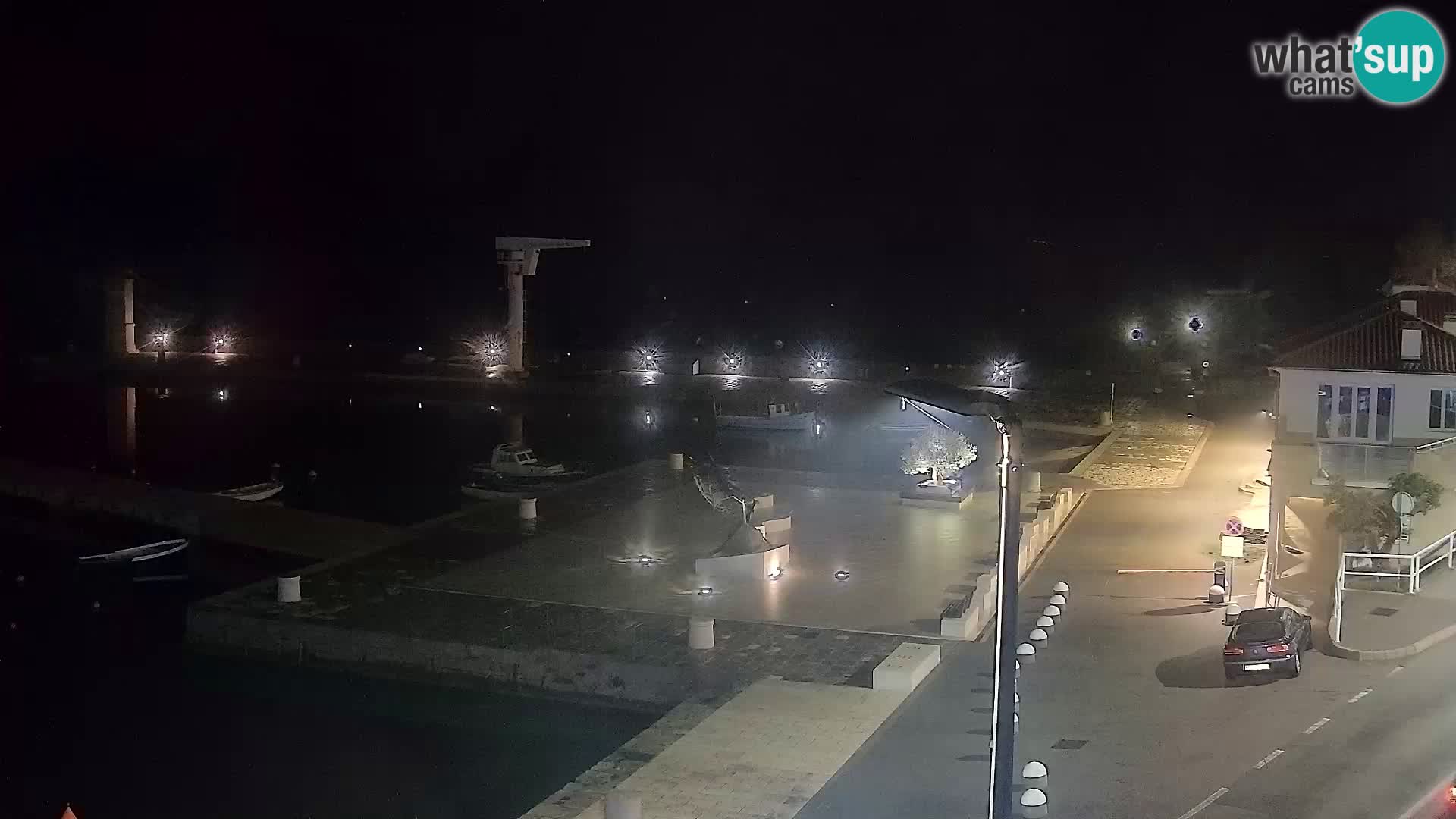 Webcam Senj – Panoramablick auf die Riva Senj
