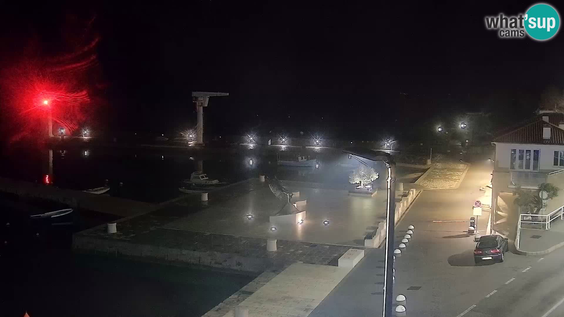 Livecam Senj – Vue panoramique de Senj riva