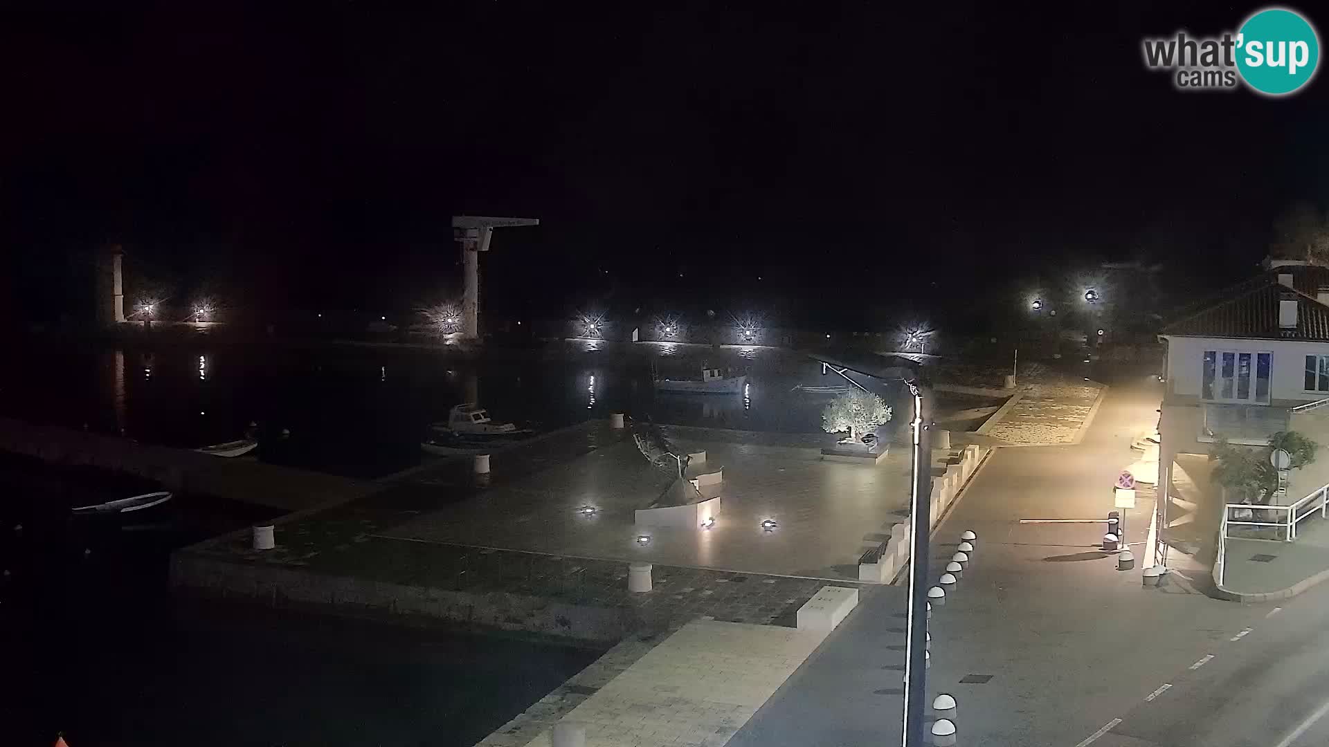 Livecam Senj – Vue panoramique de Senj riva