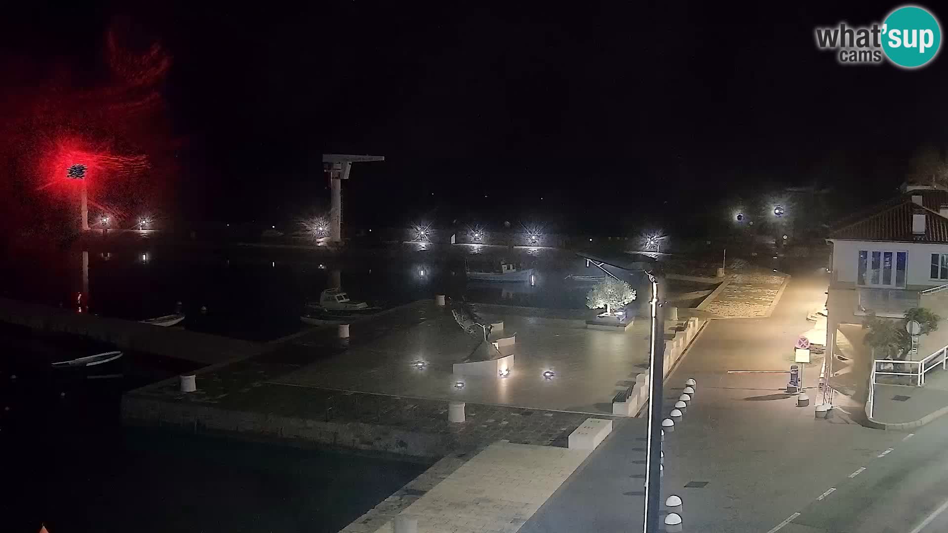 Webcam Senj – Panoramablick auf die Riva Senj