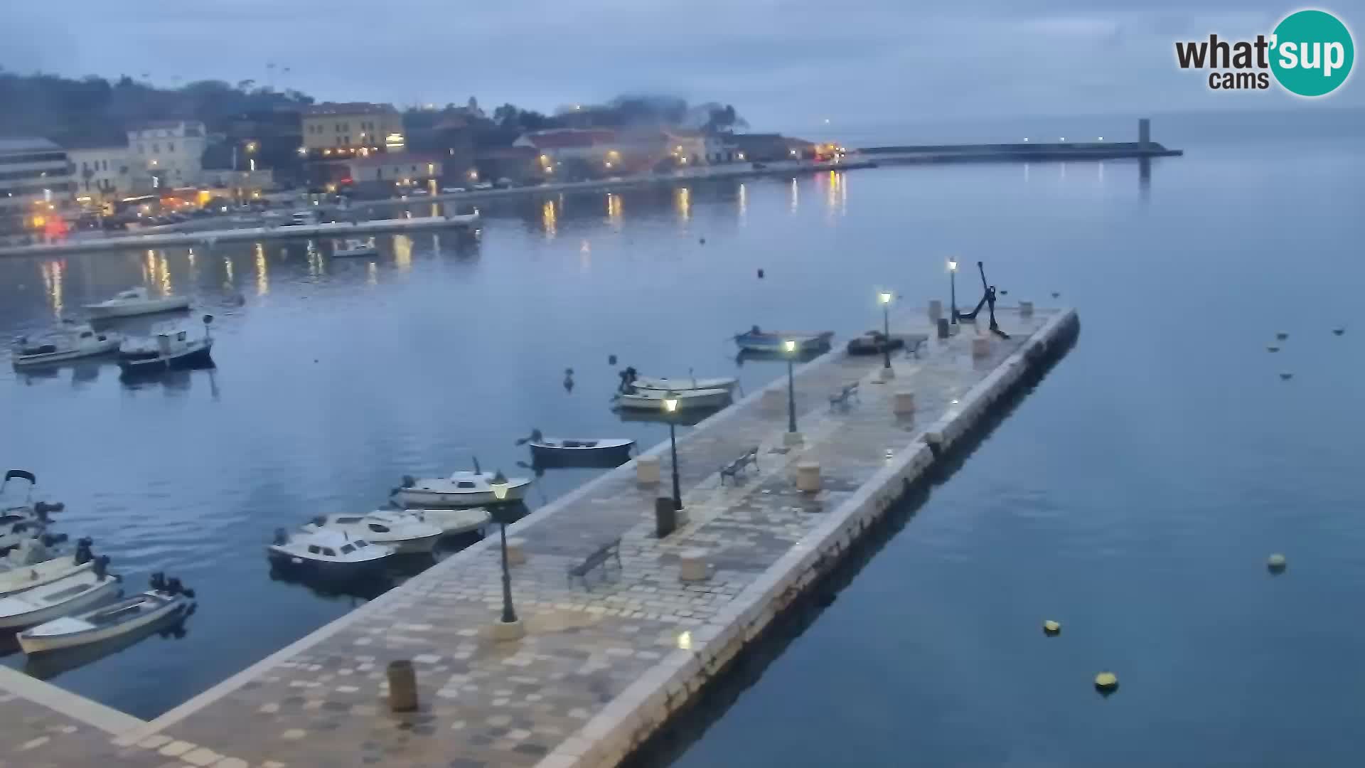 Senj camera en vivo – Vista panorámica de Senj riva