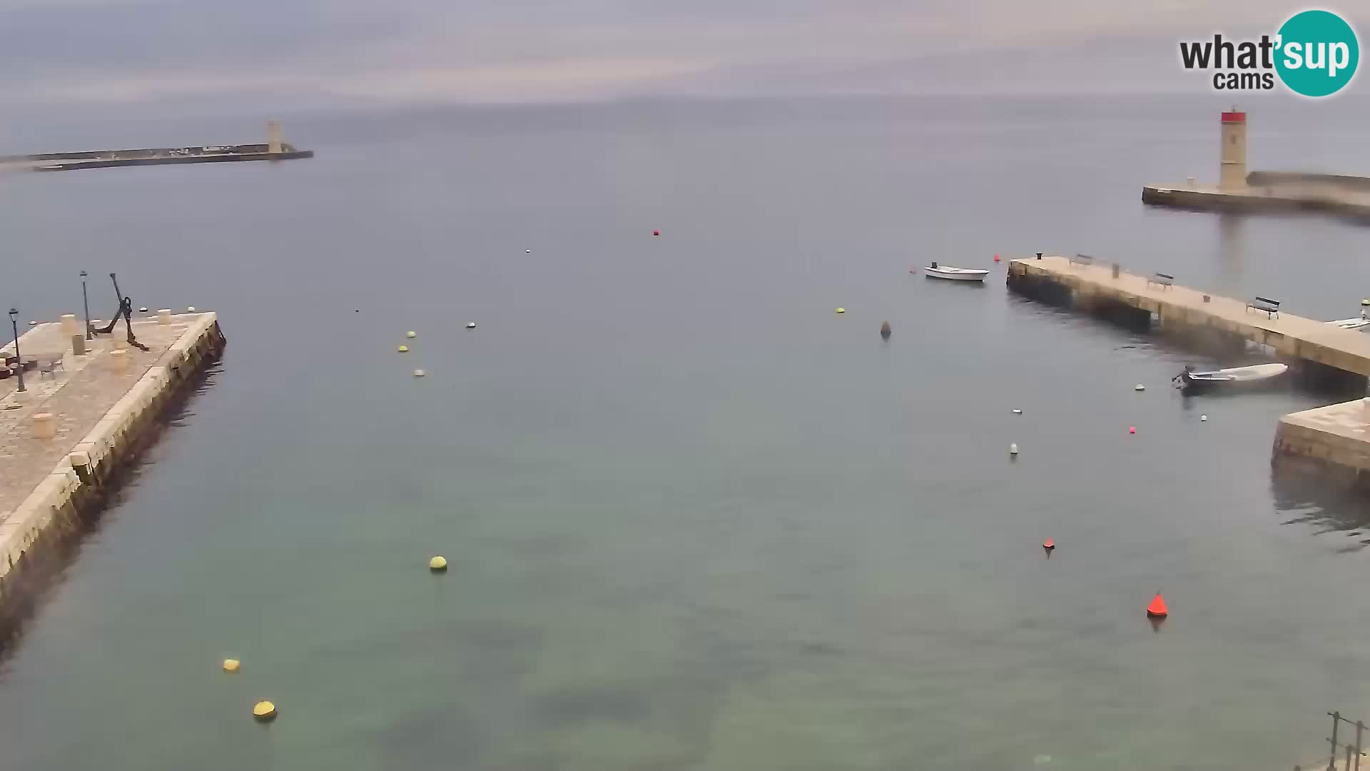 Webcam Senj – Panoramablick auf die Riva Senj