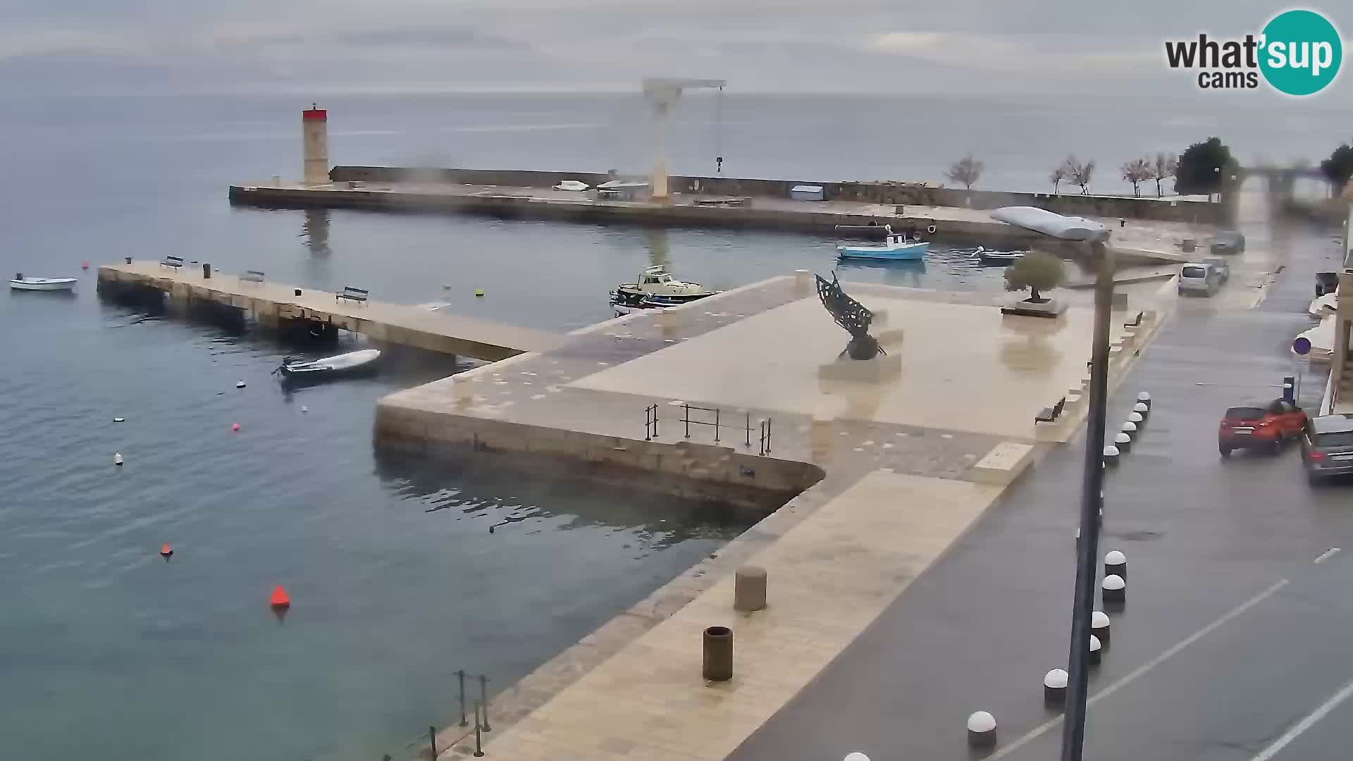 Kamera u živo Senj – Panoramski pogled na senjsku rivu