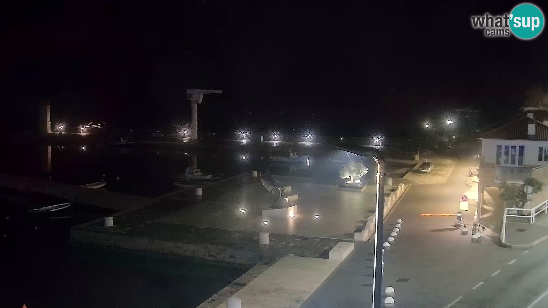 Webcam Senj – Panoramablick auf die Riva Senj
