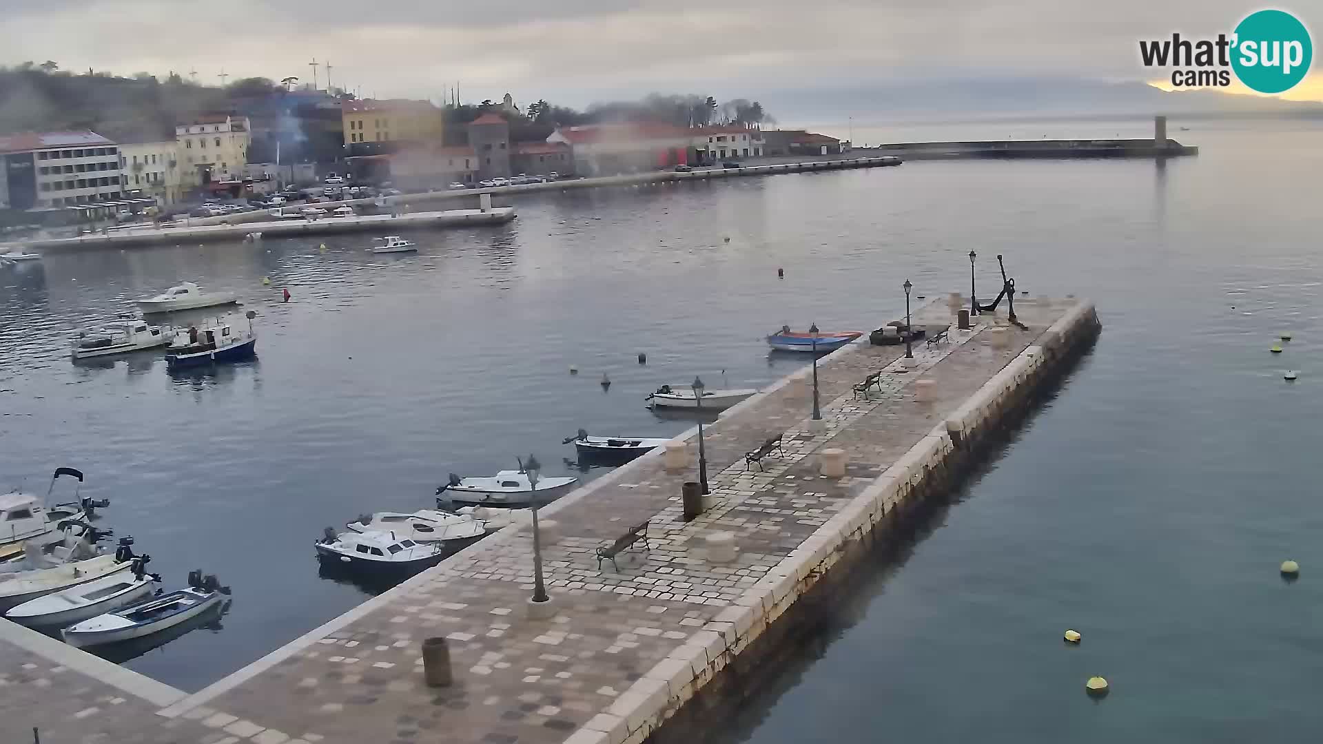 Senj Webcam – Panoramic view of Senj riva