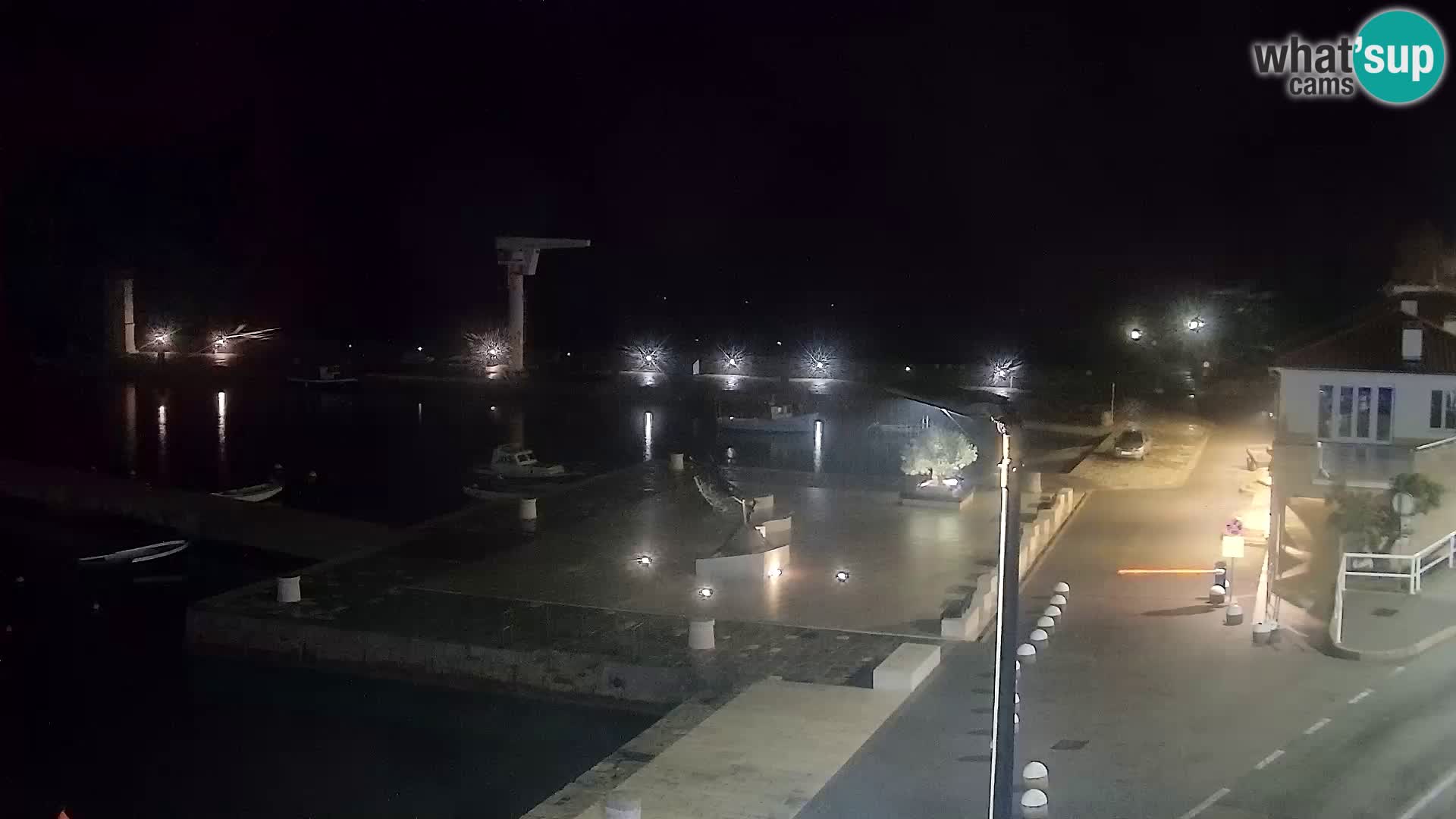 Webcam Senj – Panoramablick auf die Riva Senj