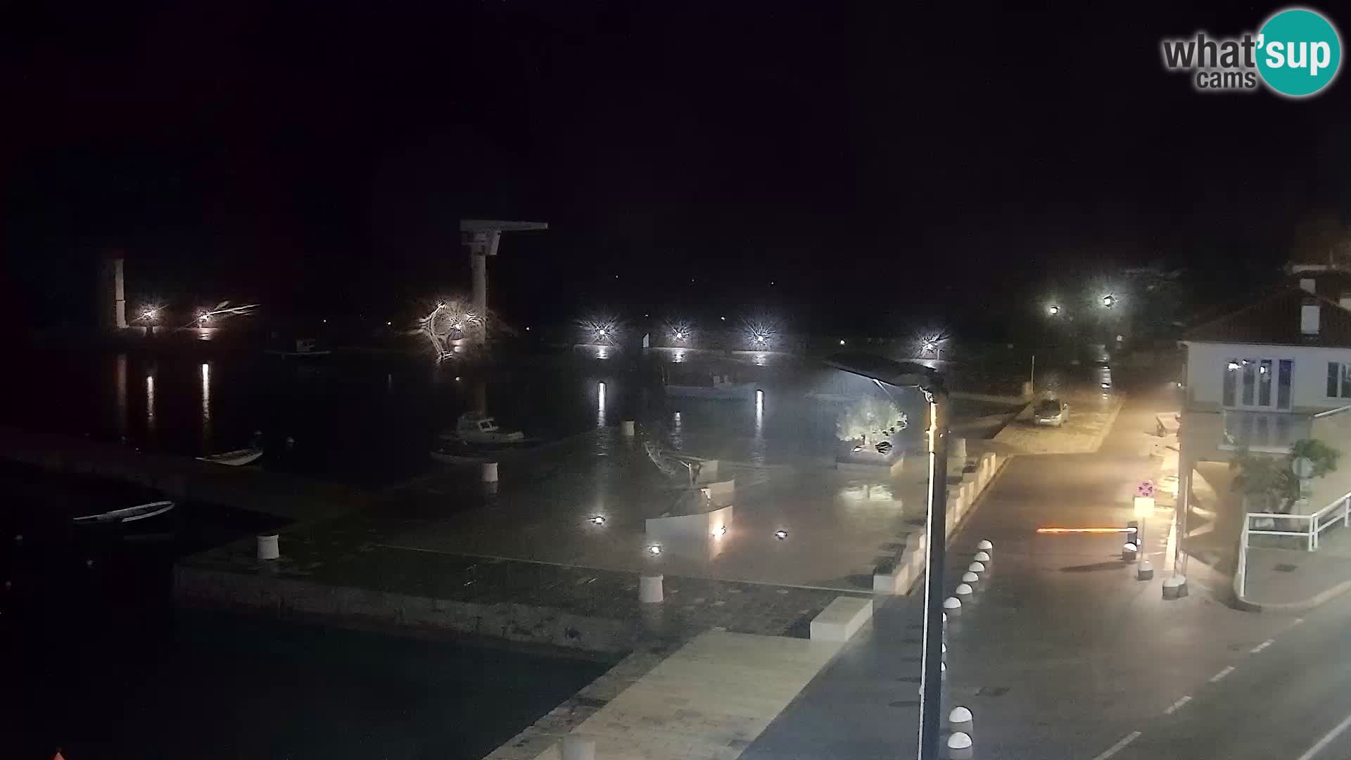 Livecam Senj – Vue panoramique de Senj riva