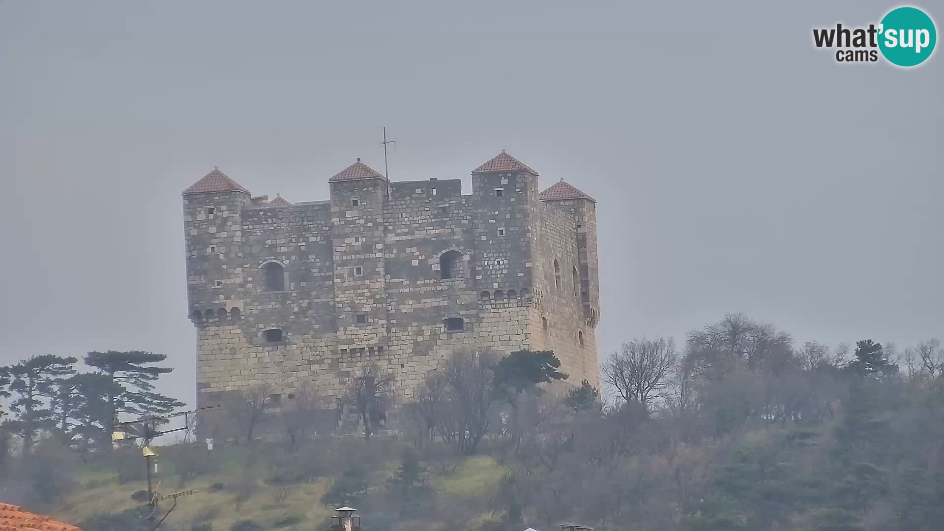 Webcam Senj – Panoramablick auf die Riva Senj