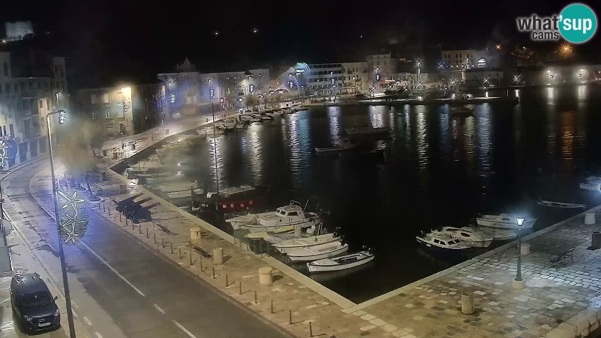 Kamera u živo Senj – Panoramski pogled na senjsku rivu