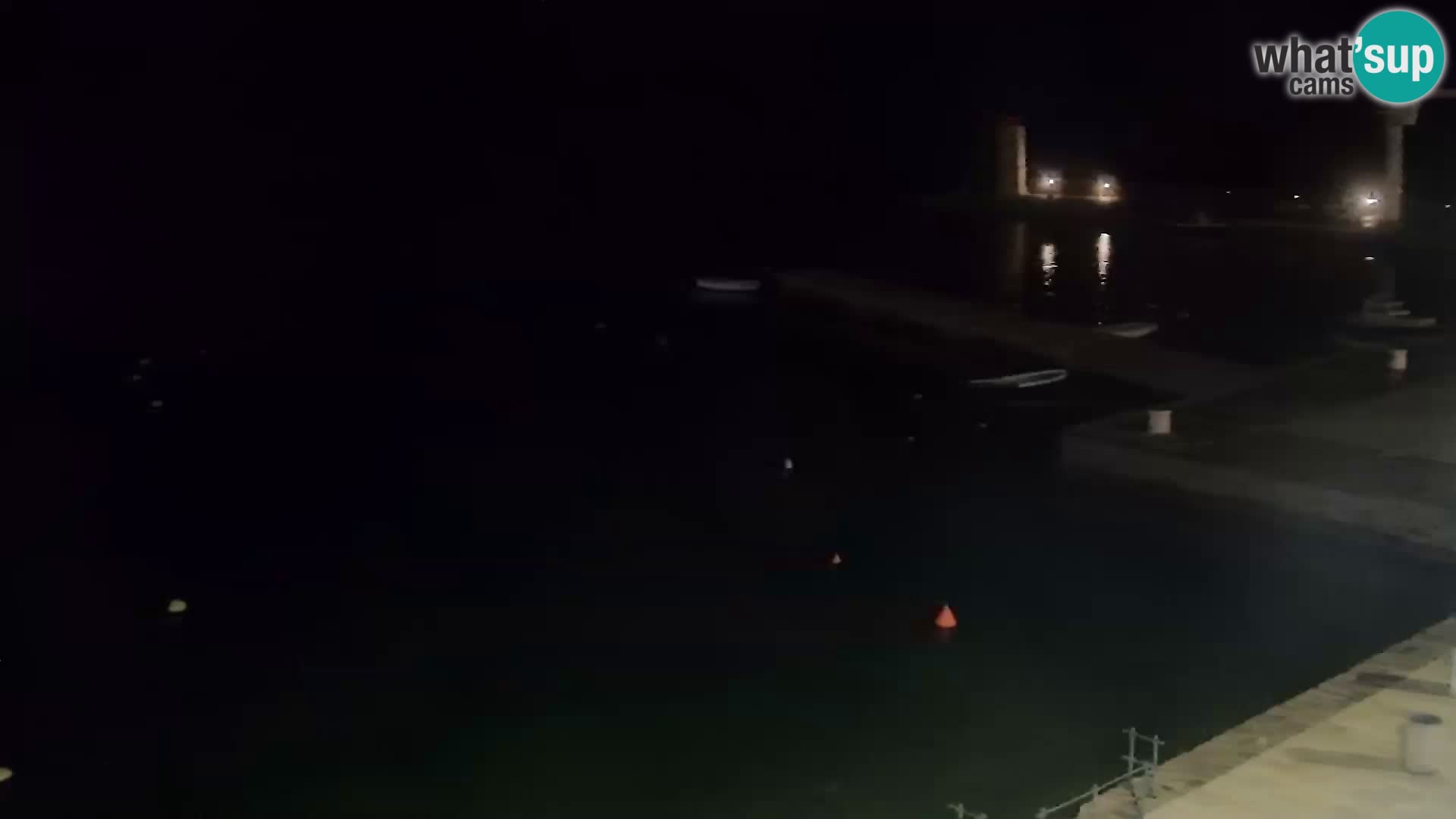 Webcam Senj – Panoramablick auf die Riva Senj