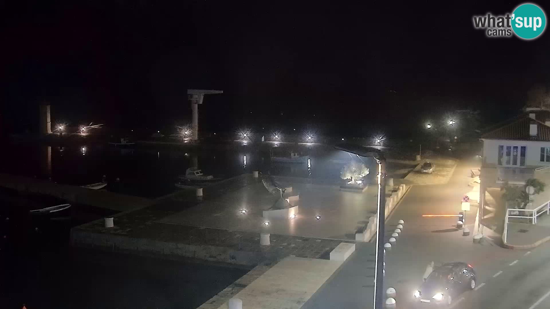 Livecam Senj – Vue panoramique de Senj riva