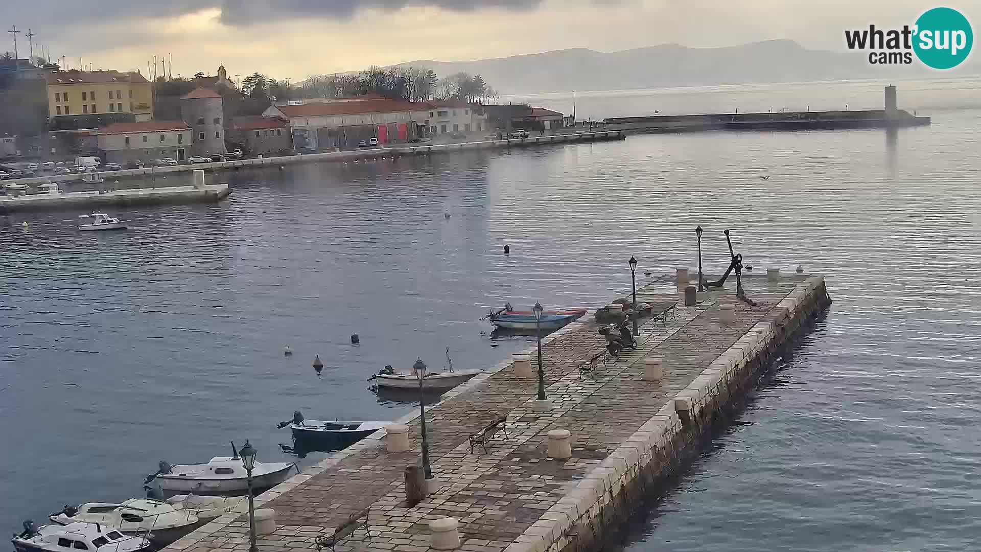 Senj camera en vivo – Vista panorámica de Senj riva