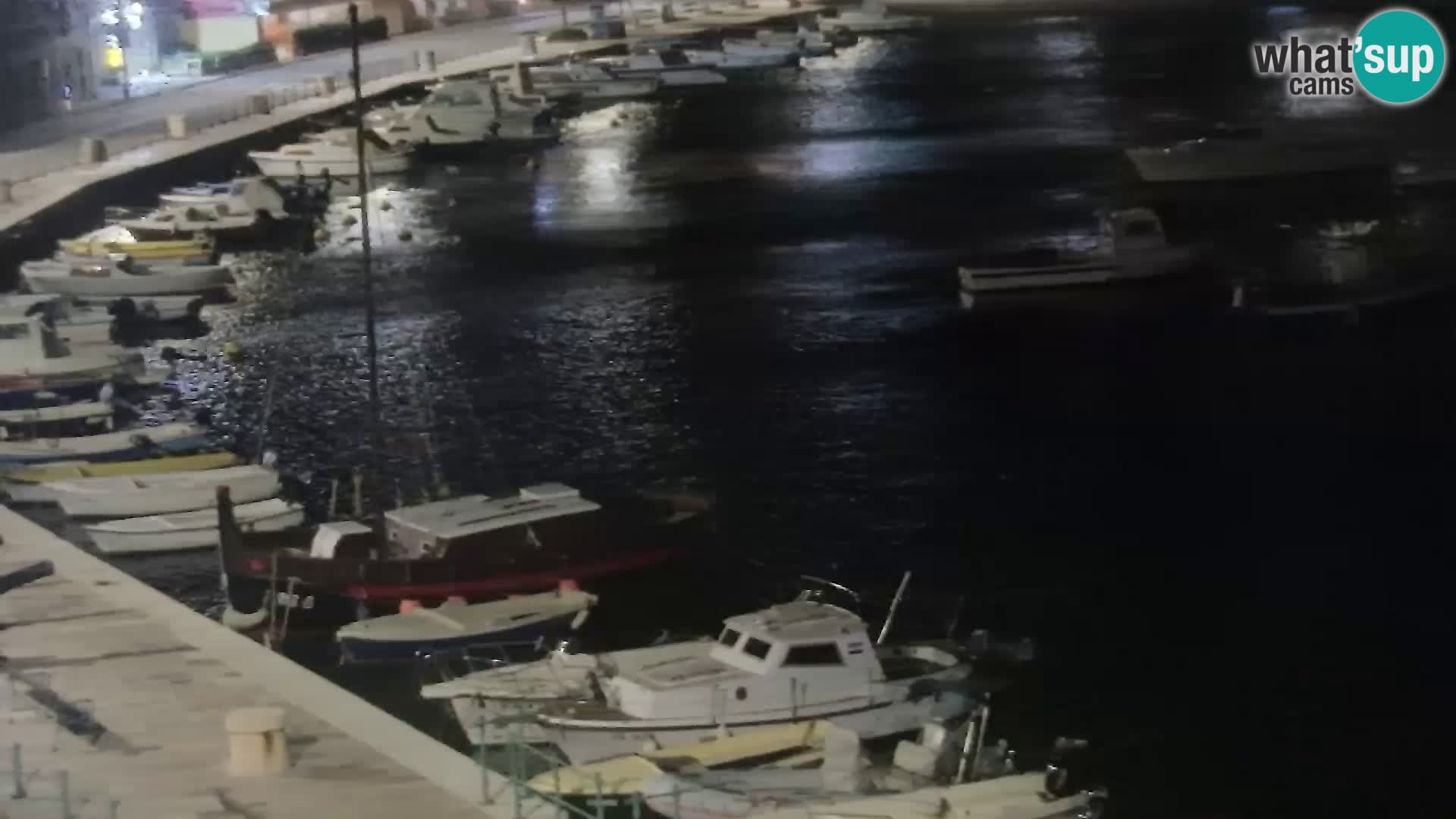 Webcam Senj – Panoramablick auf die Riva Senj