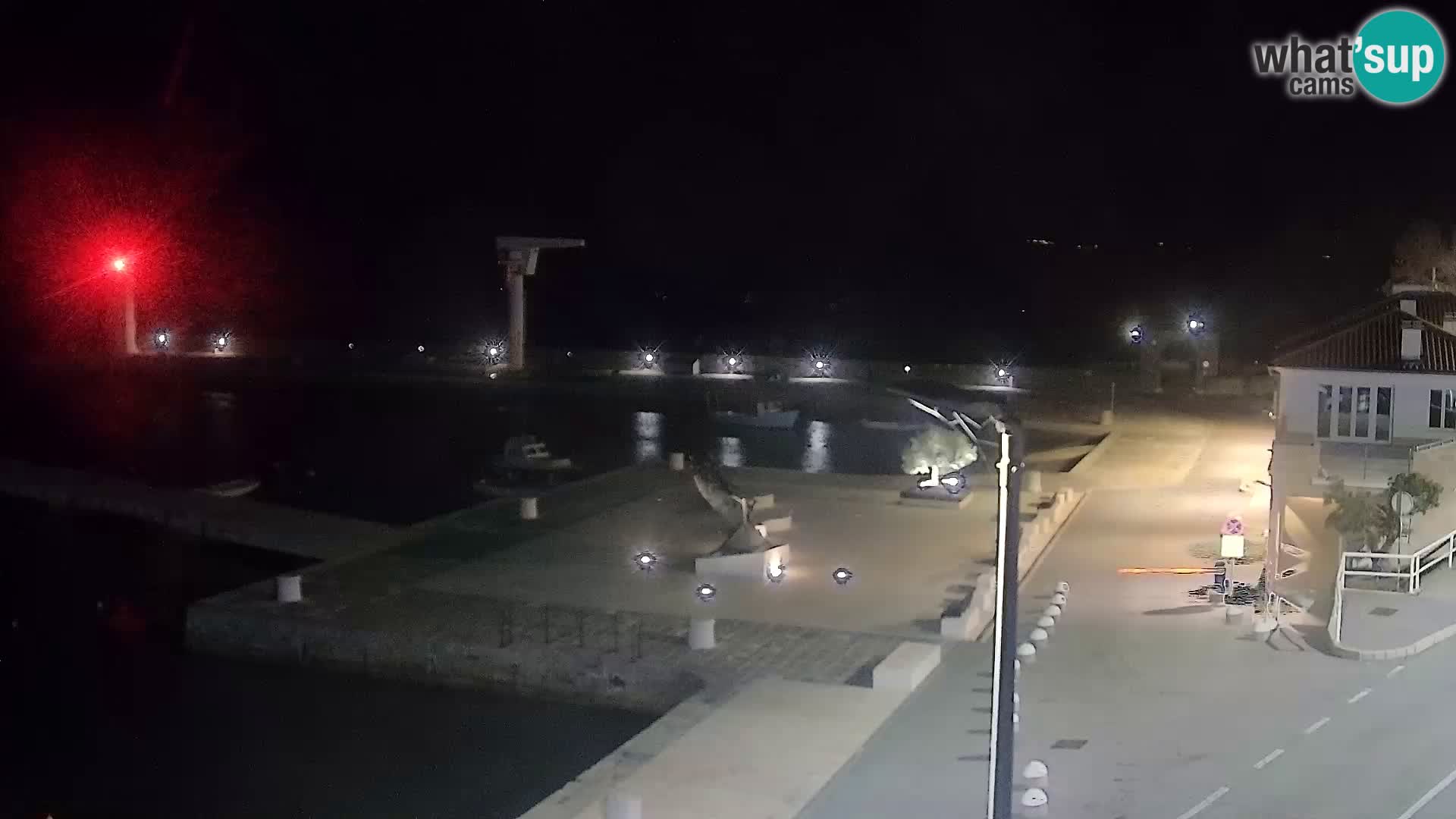 Webcam Senj – Panoramablick auf die Riva Senj