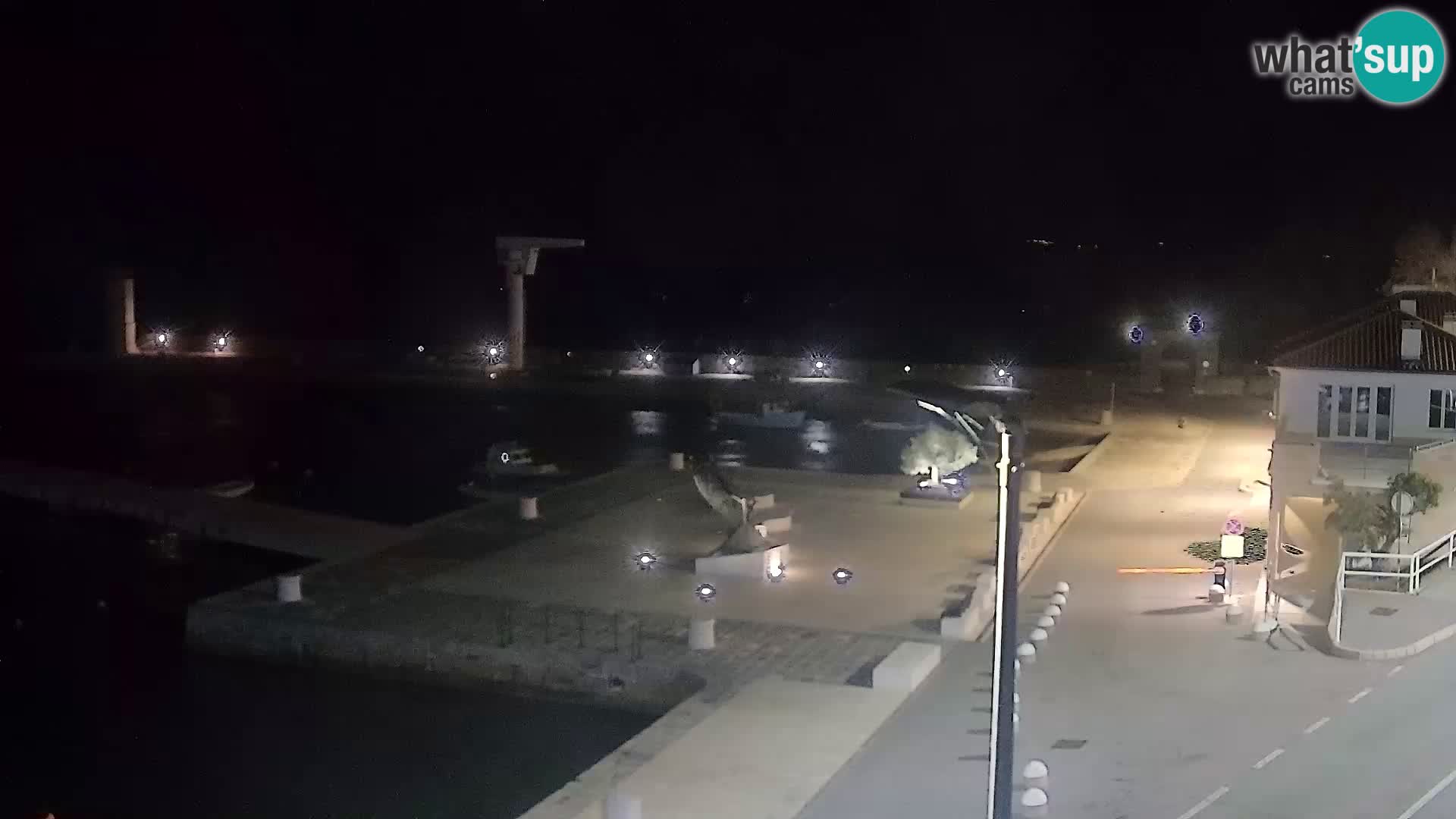 Webcam Senj – Panoramablick auf die Riva Senj