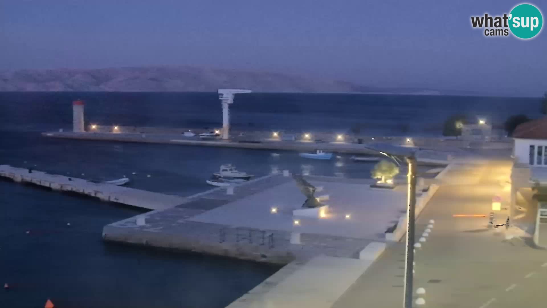 Kamera u živo Senj – Panoramski pogled na senjsku rivu