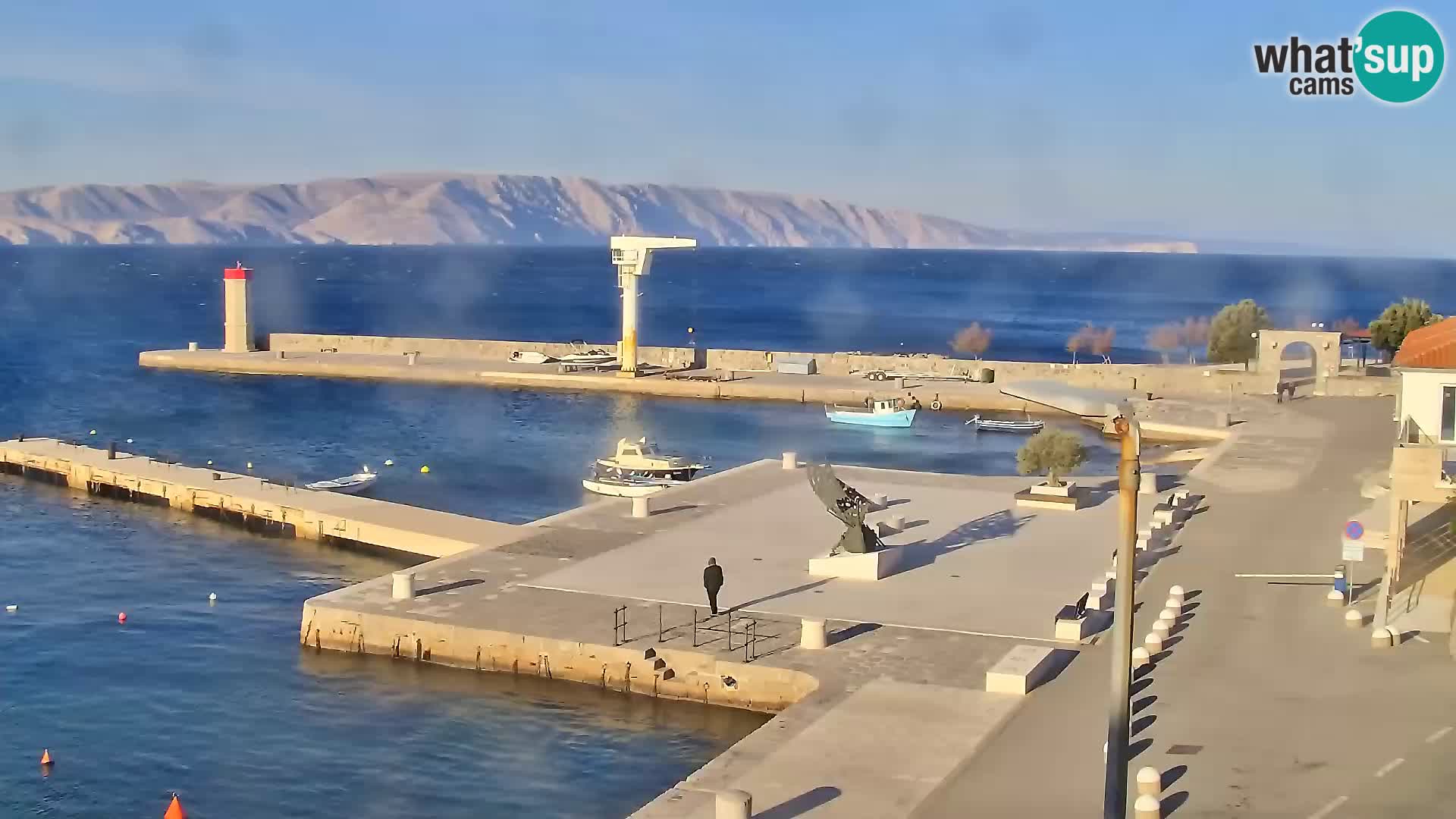Senj camera en vivo – Vista panorámica de Senj riva