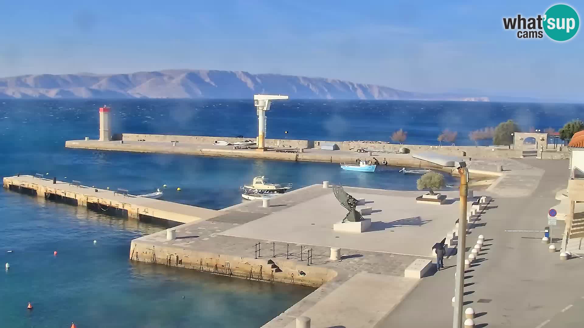 Senj camera en vivo – Vista panorámica de Senj riva