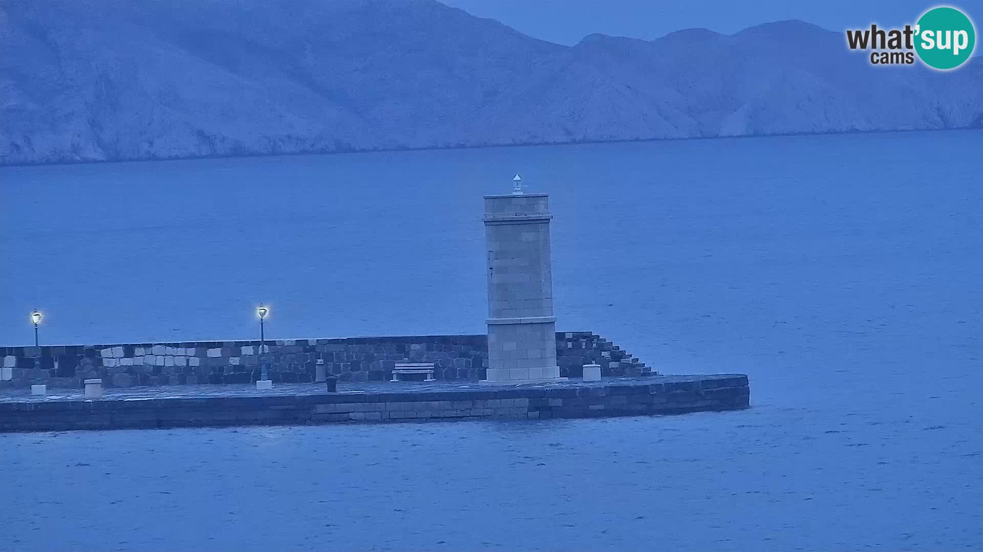 Webcam Segna – Panorama dell’lungomare di Senj