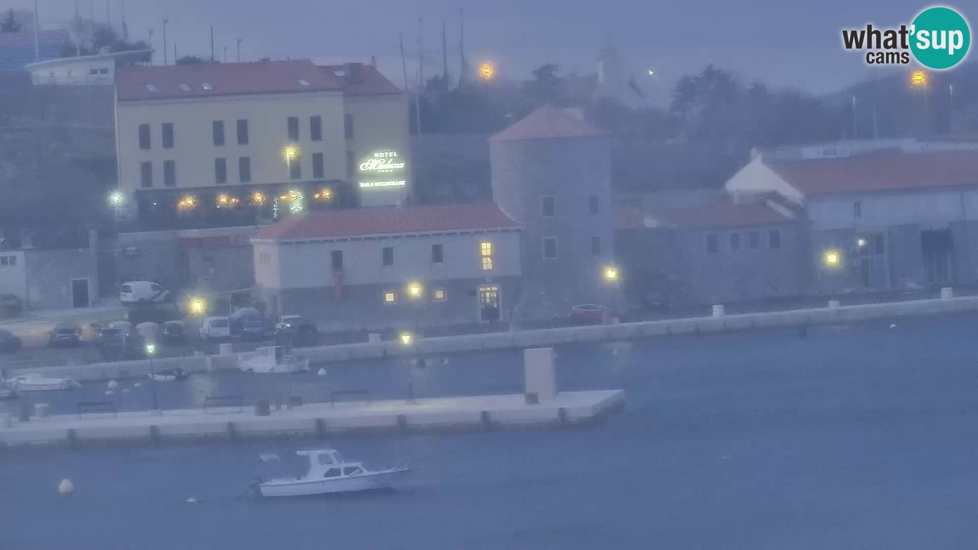 Livecam Senj – Vue panoramique de Senj riva