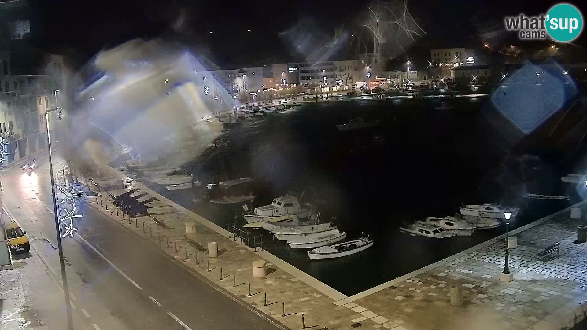 Webcam Senj – Panoramablick auf die Riva Senj