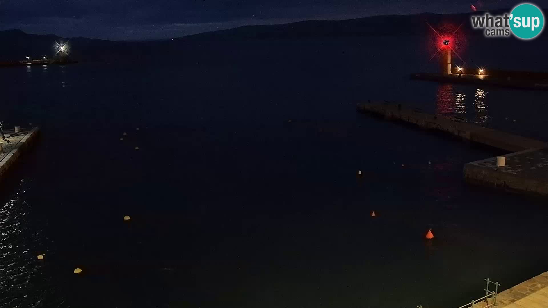 Webcam Senj – Panoramablick auf die Riva Senj